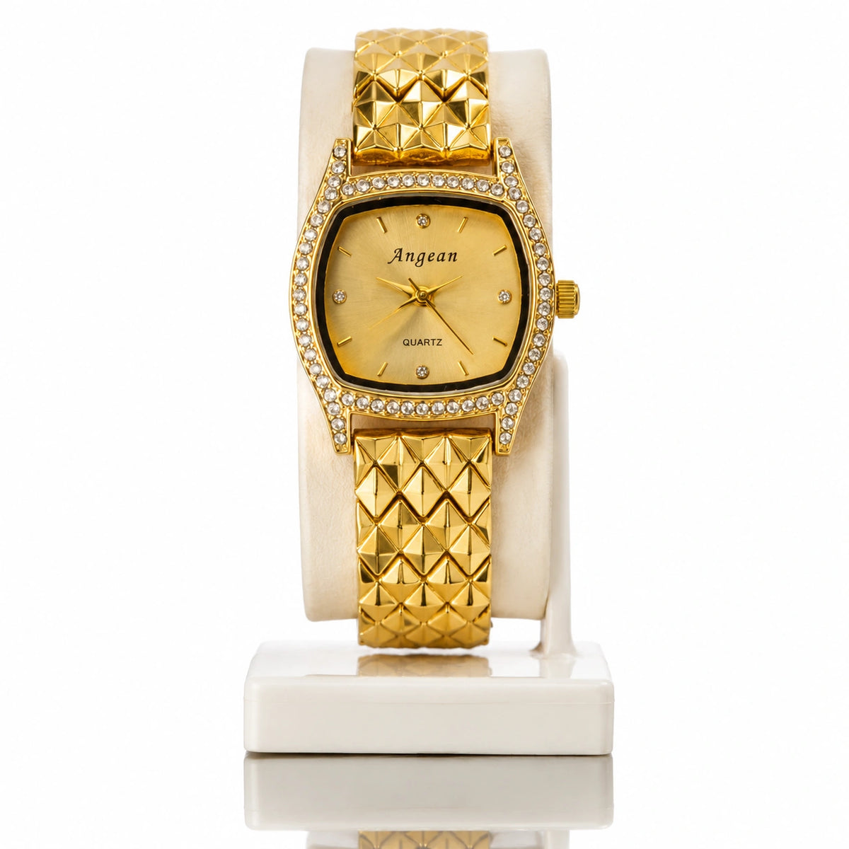 Jovera Joyce Aurelia Gold Prism Women’s Luxury Crystal Timepiece