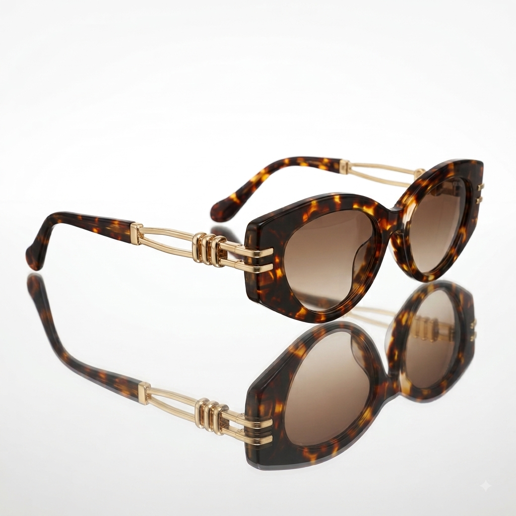 Miu Miu Retro Oval MU 04WS Luxury Sunglasses