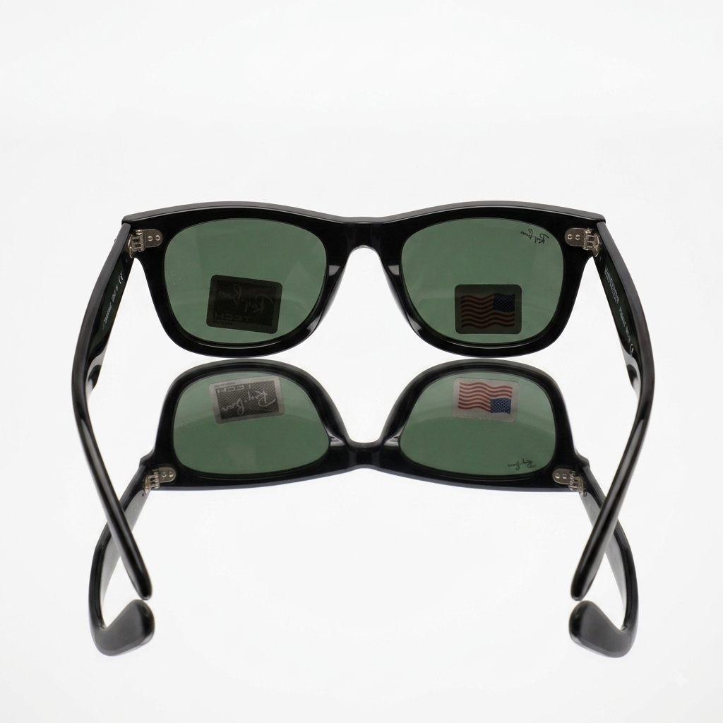 Ray-Ban Original Wayfarer G-15 Green Lenses (RB2140) Luxury Sunglasses