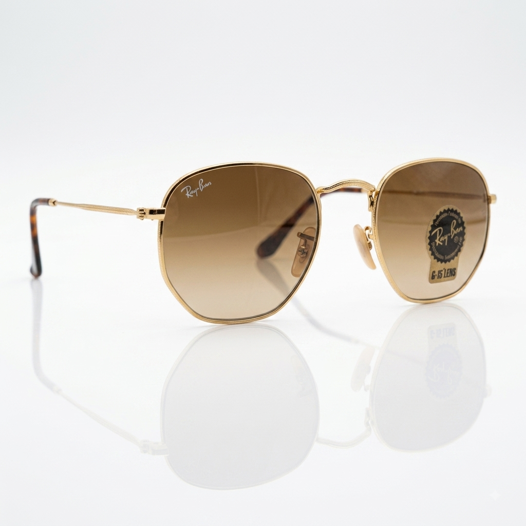 Ray-Ban Hexagonal Classic Gold-Tone (RB 3548N) Sunglasses