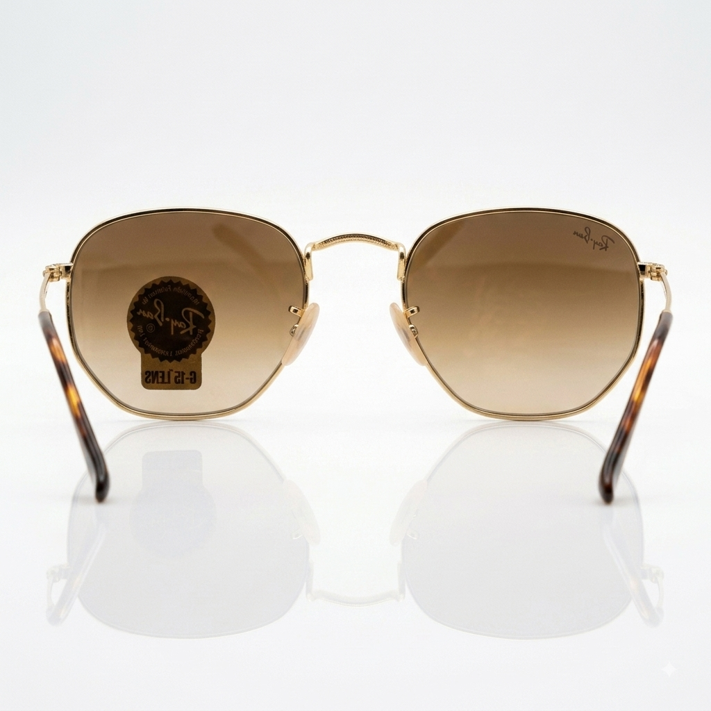Ray-Ban Hexagonal Classic Gold-Tone (RB 3548N) Sunglasses