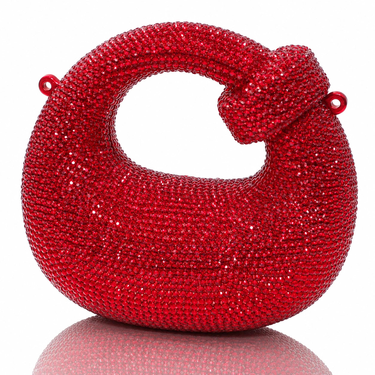Jovera Joyce Rouge Éternelle Crystal Sculptural Handbag