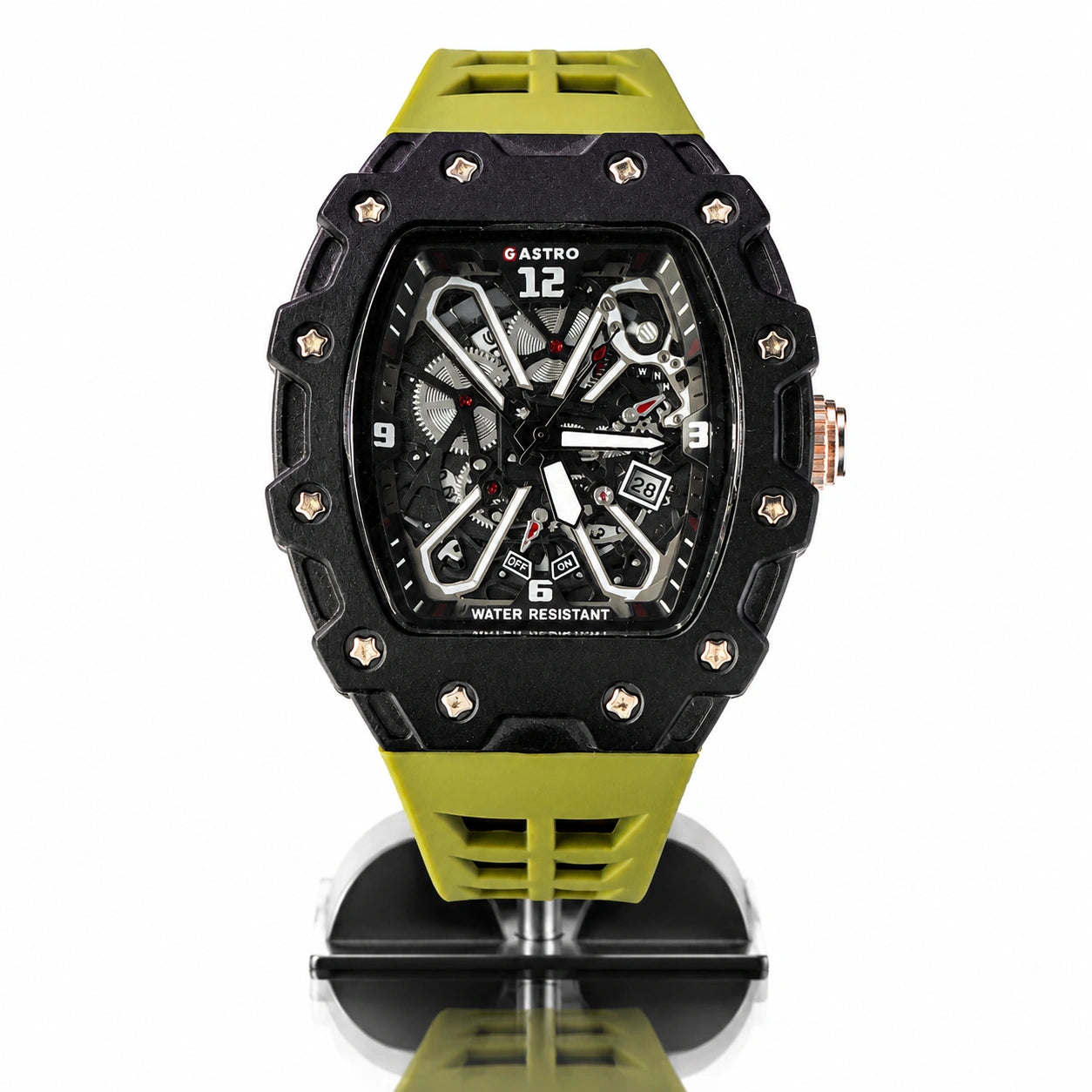 Jovera Joyce Valtieri Chronograph Skeleton Timepiece