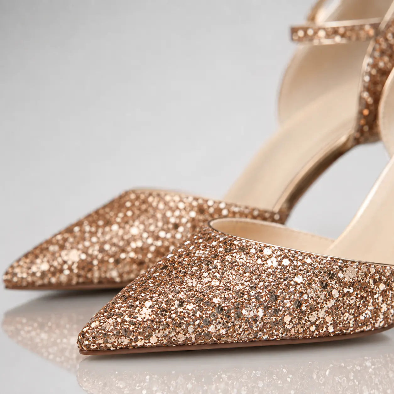Glitter Bow Stiletto Pumps Jovera Joyce