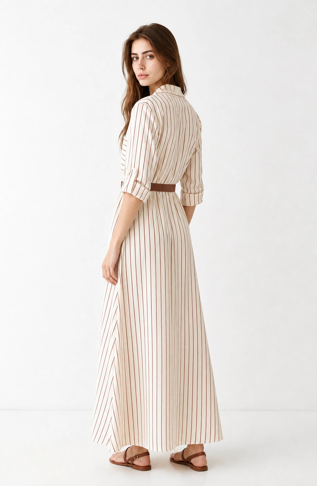 Jovera Joyce Maison Étoile Striped Elegance Dress