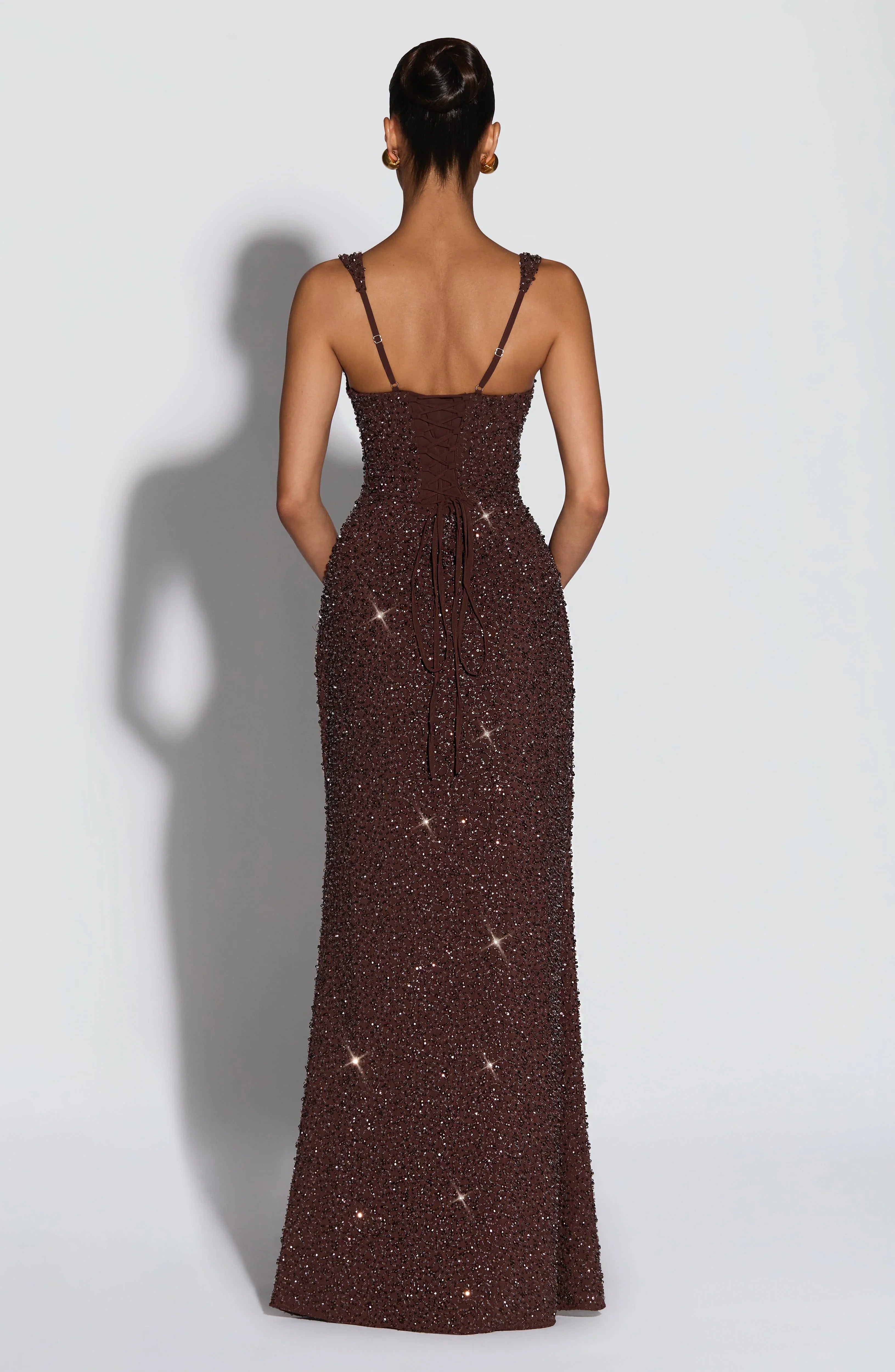 Womens Sequin-decorated Figure-hugging Fashionable Dress Jovera Joyce