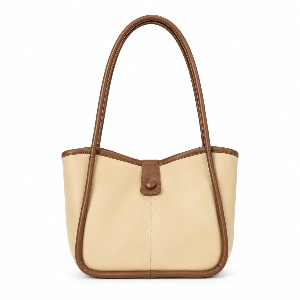 Jovera Joyce Maison Élan Maillard Leather Sculpted Shoulder Tote