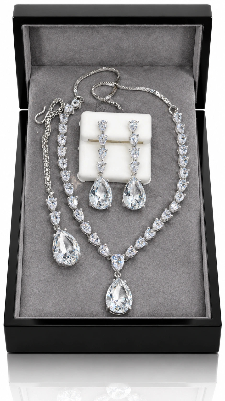 Jovera Joyce Crystal Lumière Royale Teardrop Jewellery Ensemble