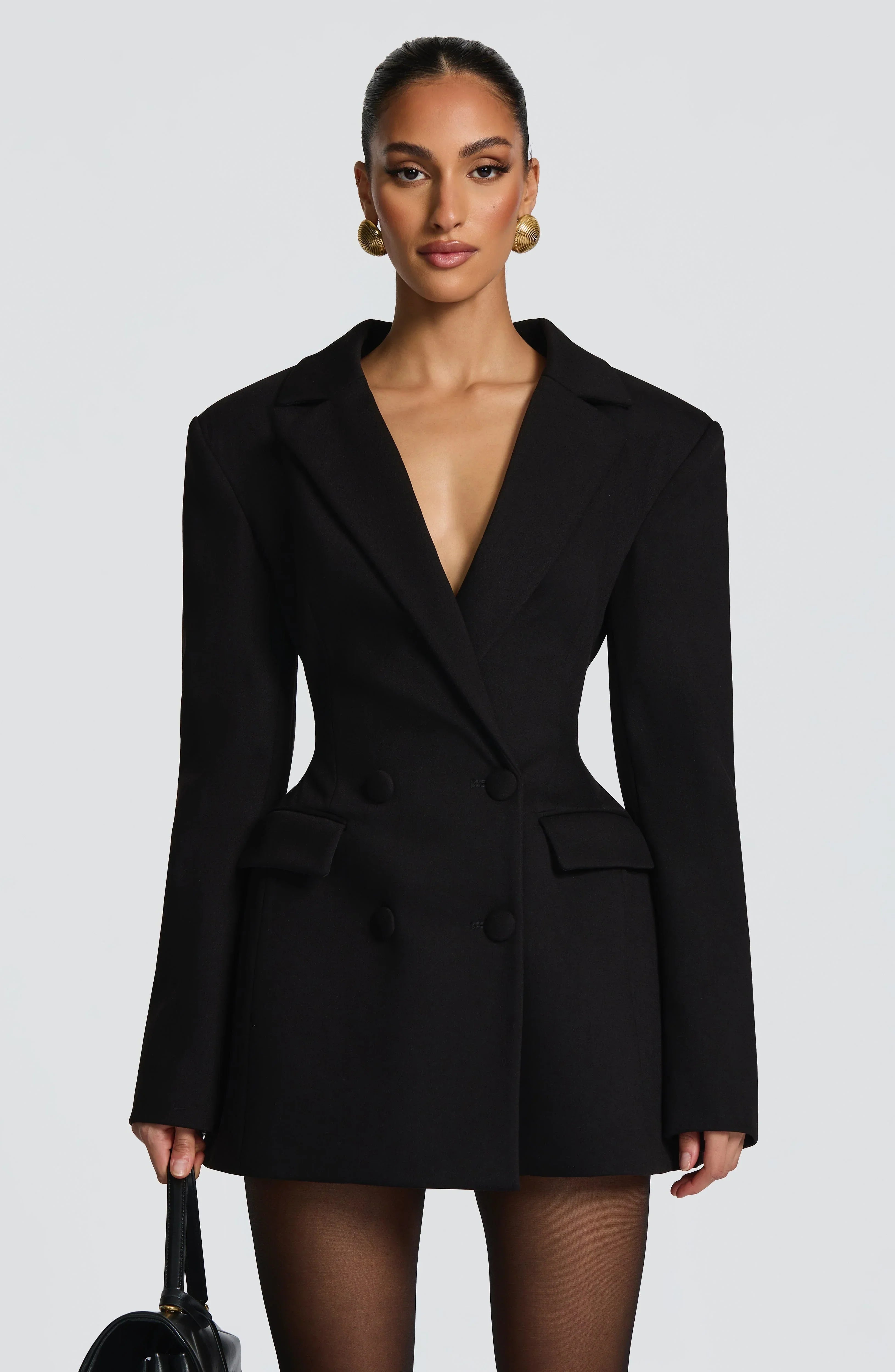 New-style Casual Slim-fit Suit Long-sleeve Bud-shaped Faux-pocket Dress Jovera Joyce