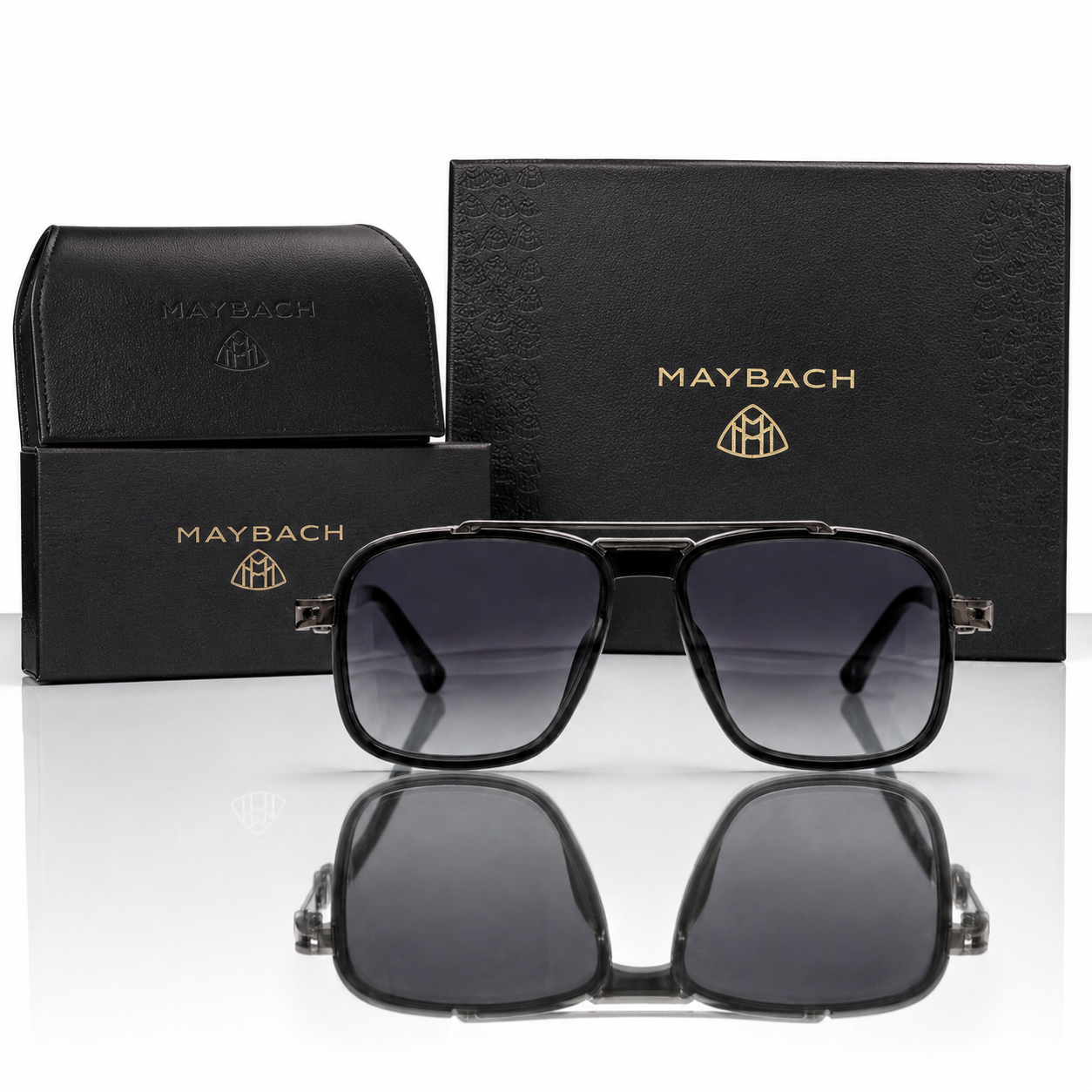 Maybach The Artist III Luxury Gunmetal Navigator Sunglasses
