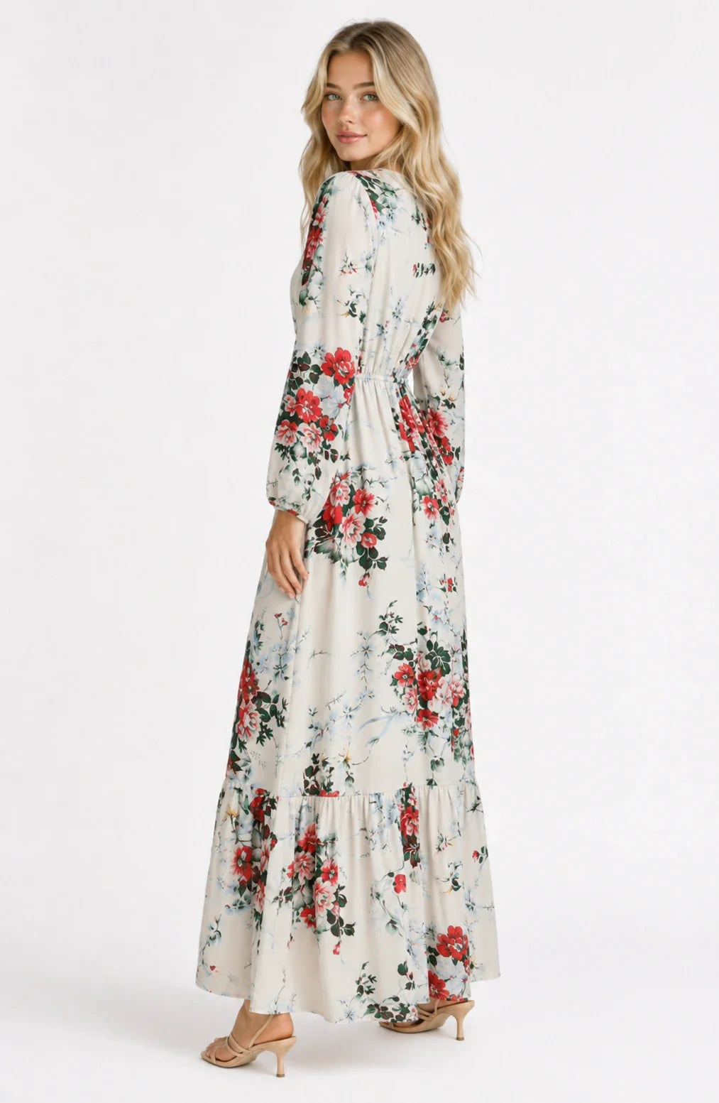 Jovera Joyce Jardin Éclat Floral Midi Dress