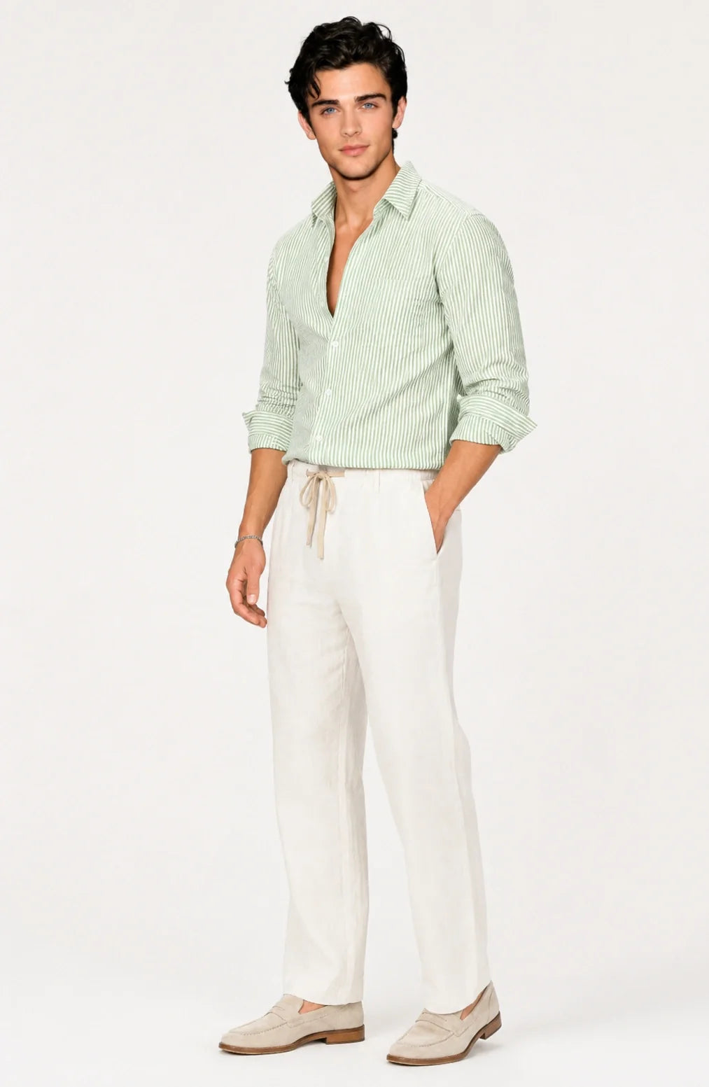 Jovera Joyce Riviera Seersucker Stripe Shirt