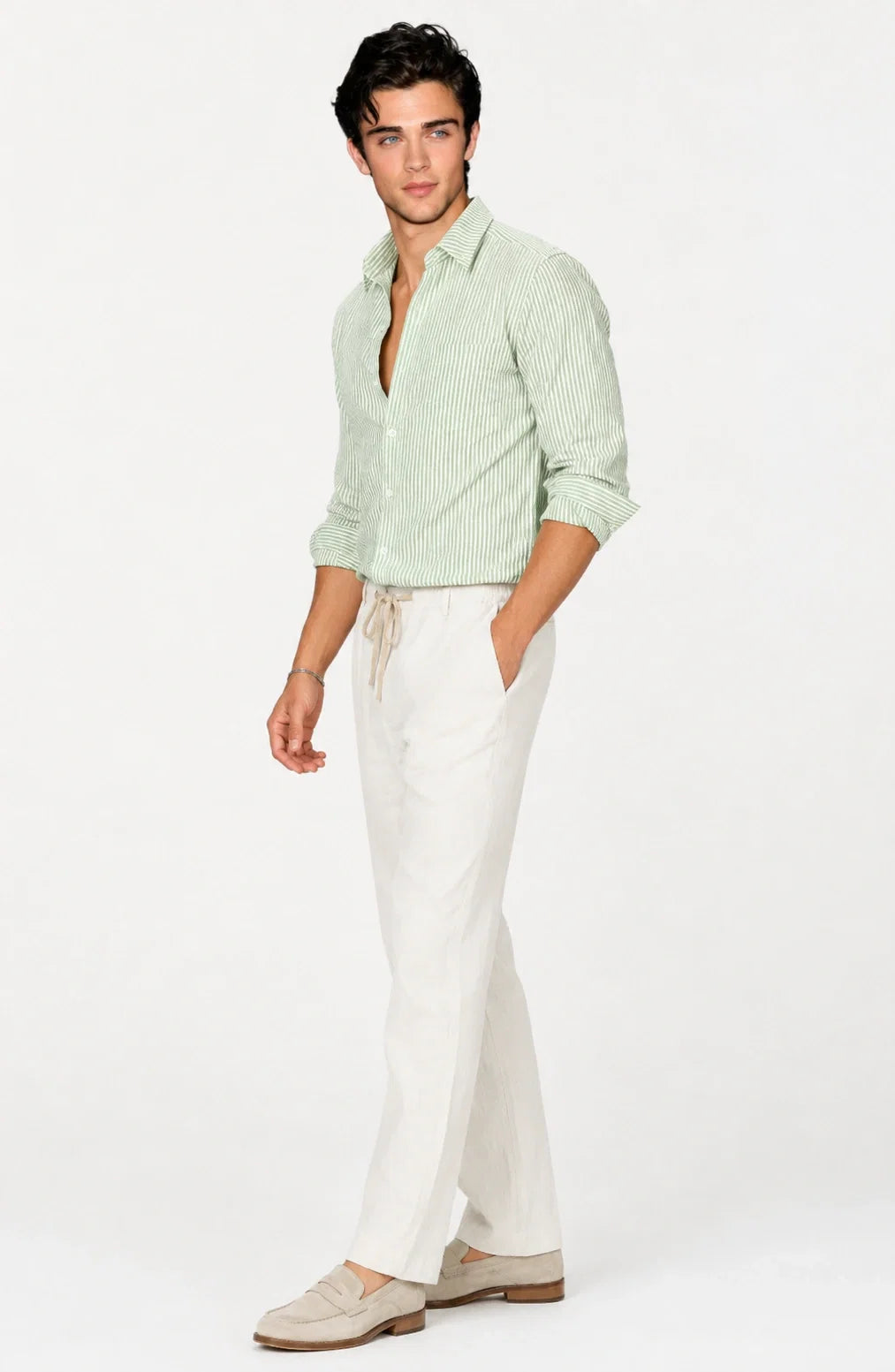 Jovera Joyce Riviera Seersucker Stripe Shirt