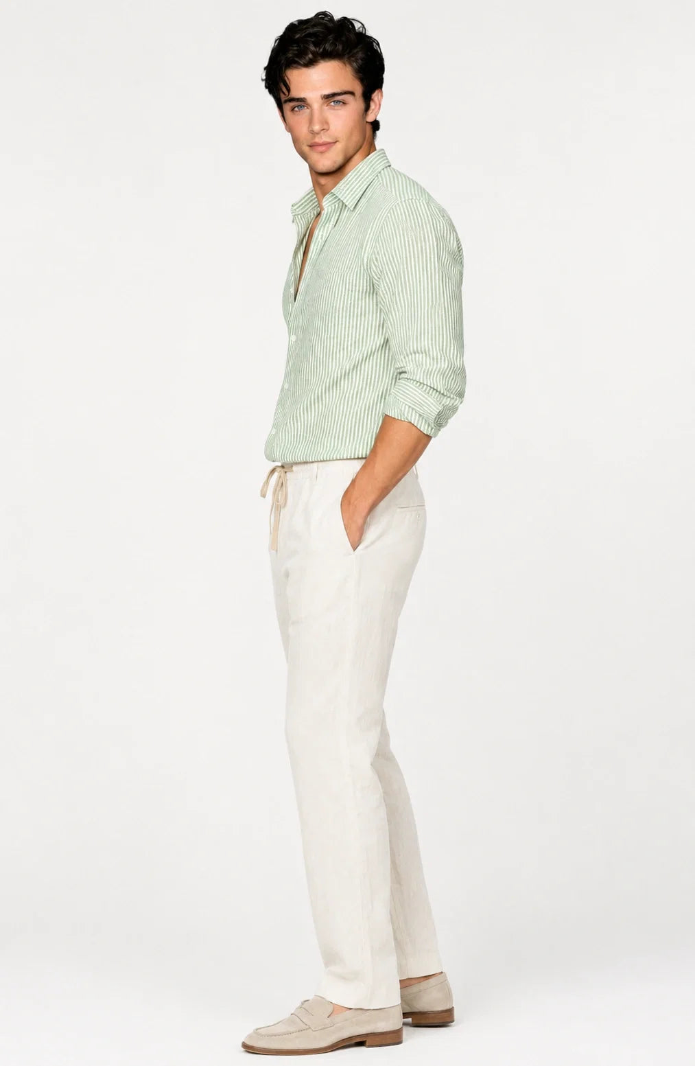 Jovera Joyce Riviera Seersucker Stripe Shirt