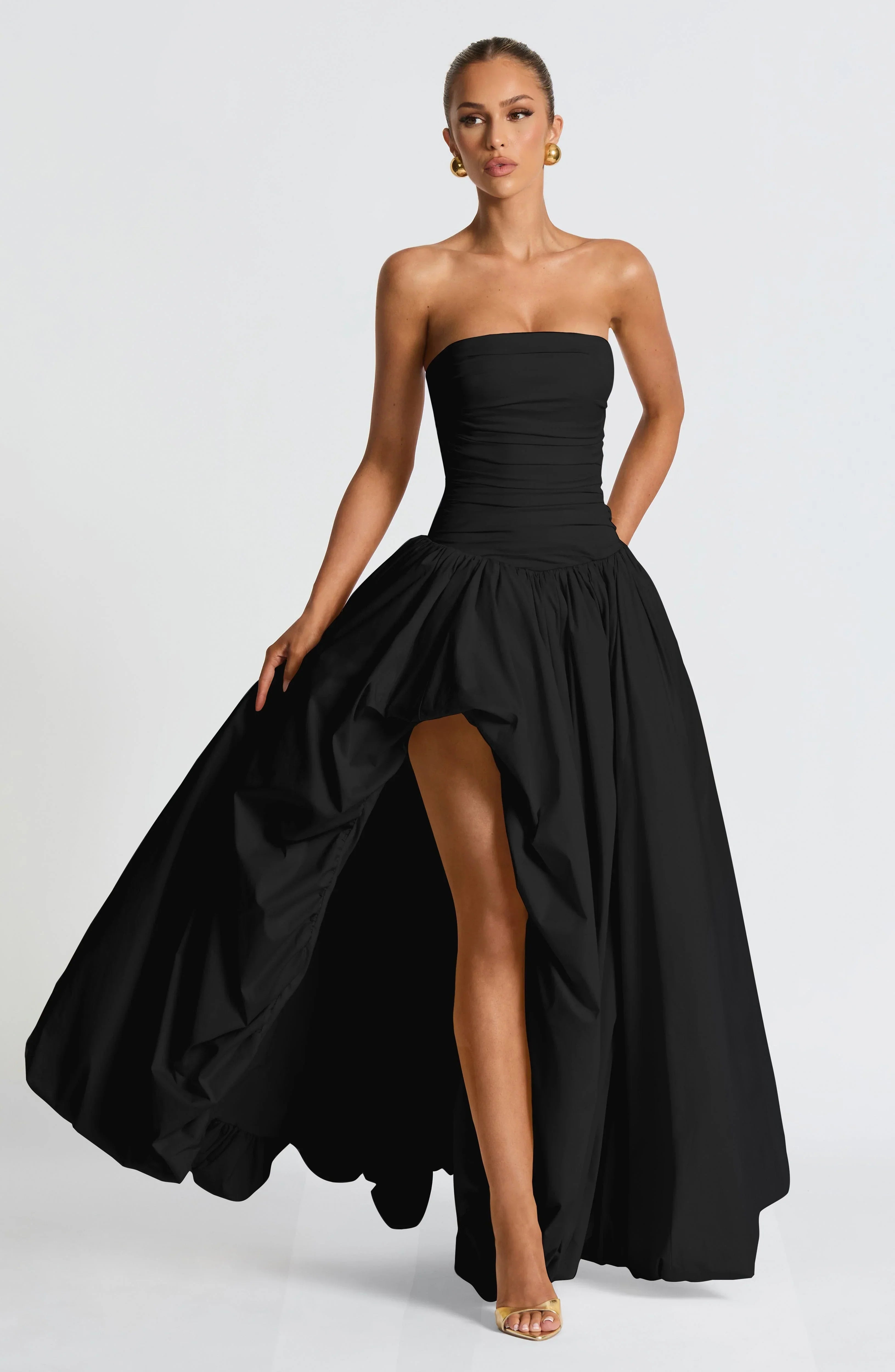Women's Fashion Temperament Pure Color Sling Dress Jovera Joyce