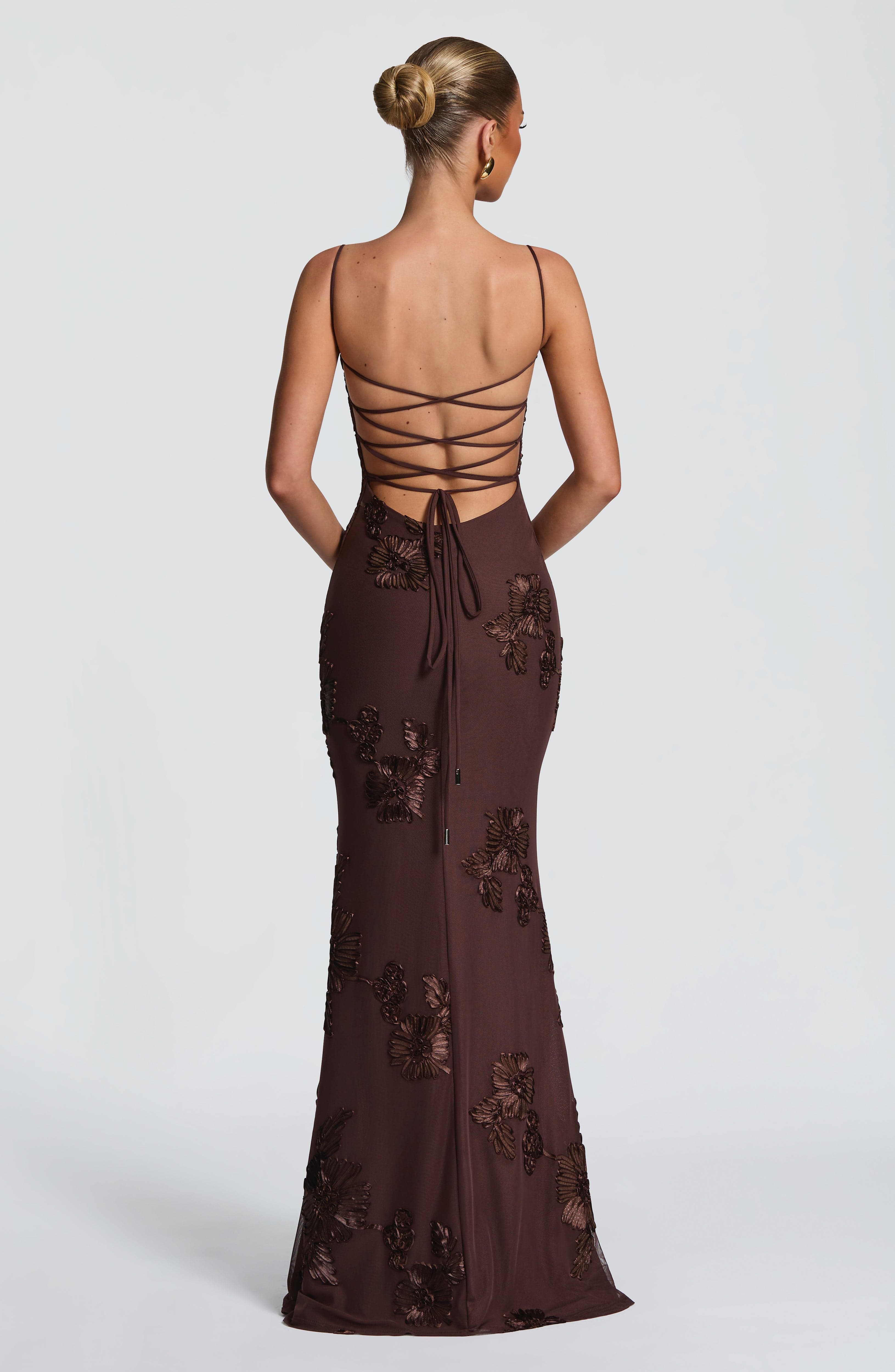 Flower-decorated Evening Dress High-end Banquet Elegant Slimming Jovera Joyce