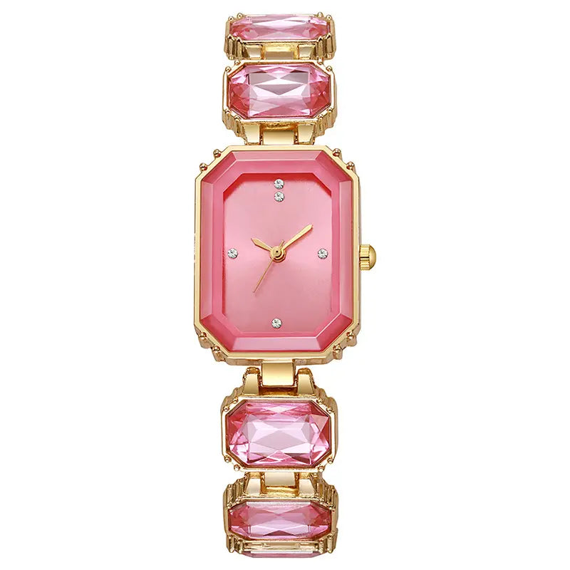 Xiaobingtang Watch Women's 2024 New Women's Watch Women's Watch Accessible Luxury Niche Women's Elegant High Appearance Full of Diamonds