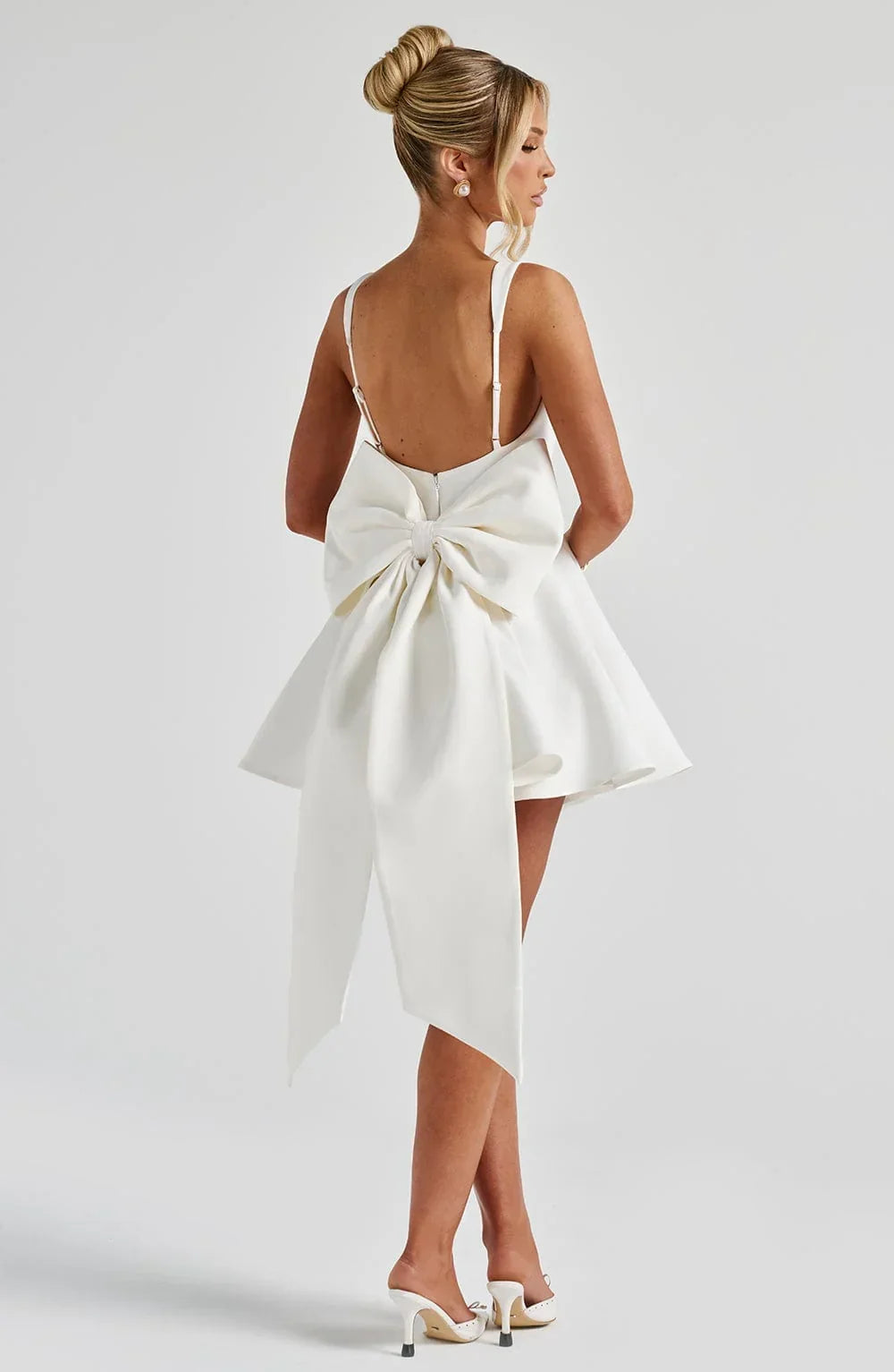 Solid Color Square Collar Sling Dress Women Jovera Joyce