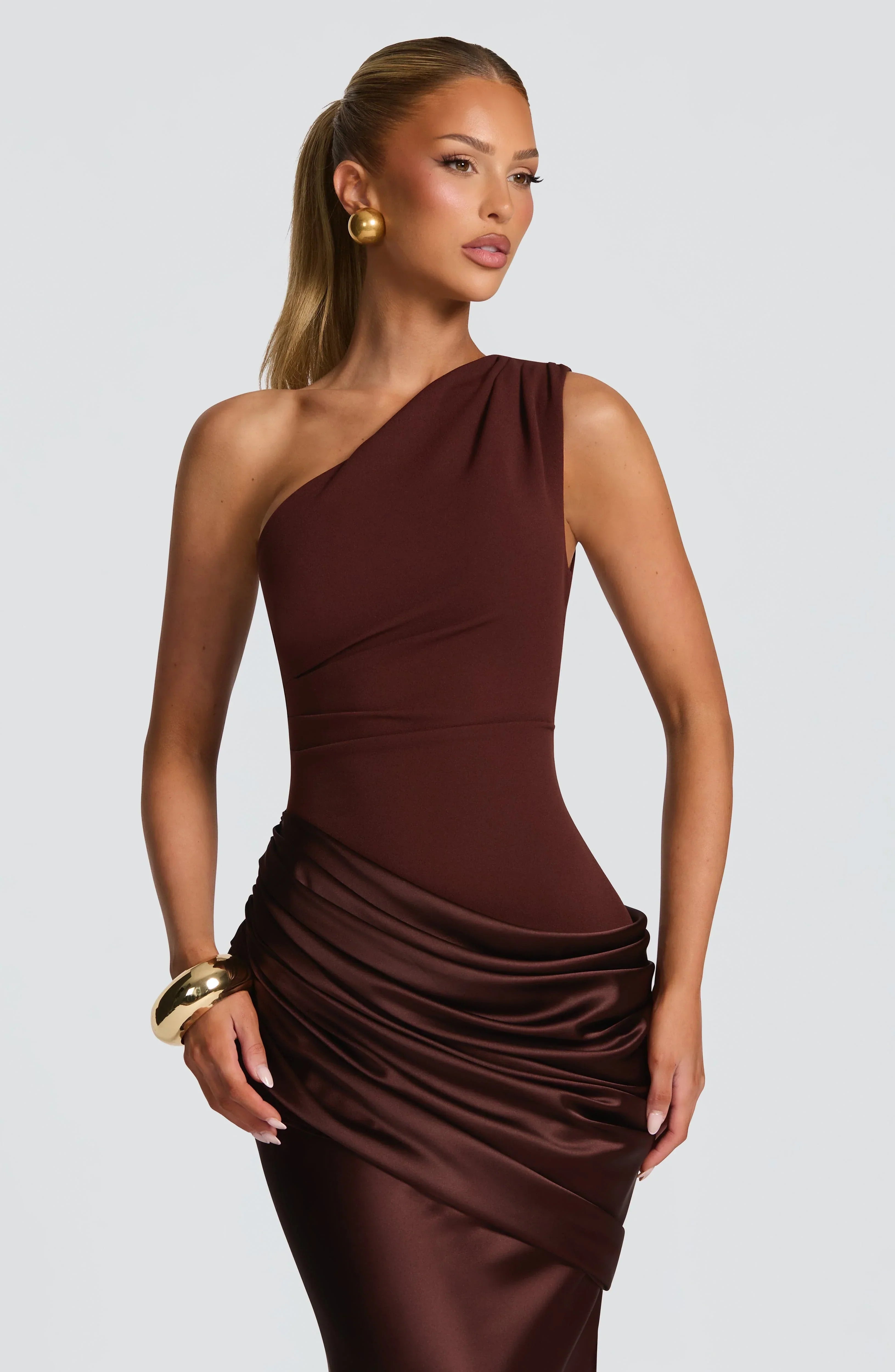 Elegant Womens Long One-Shoulder Dress Jovera Joyce