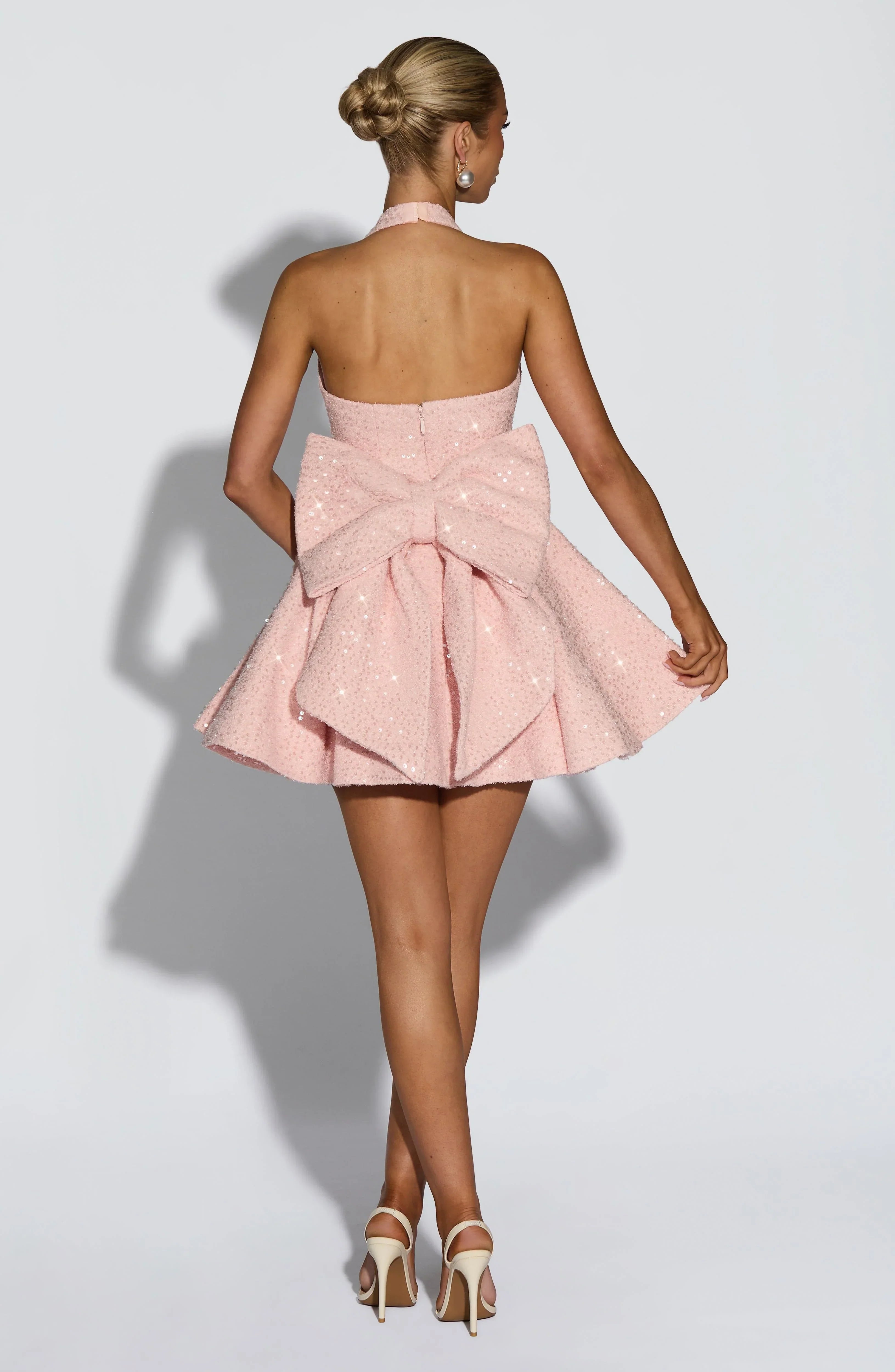 European And American-style Bow-tied Halter Dress Jovera Joyce