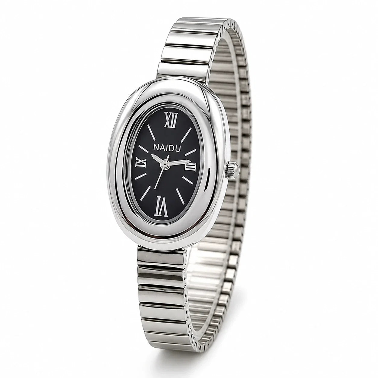 Jovera Joyce Aurelia Éclipse Sculpted Oval Bracelet Watch