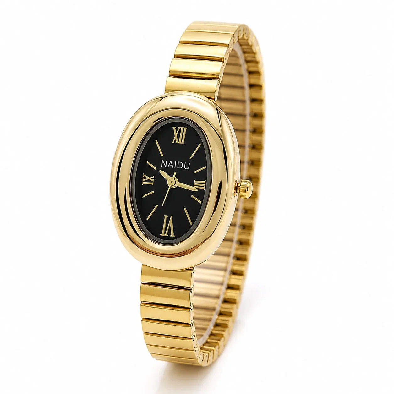 Jovera Joyce Aurelia Éclipse Sculpted Oval Bracelet Watch