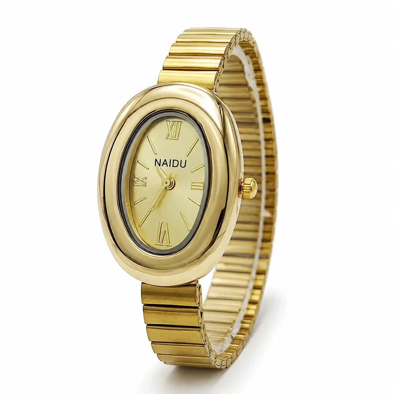 Jovera Joyce Aurelia Éclipse Sculpted Oval Bracelet Watch