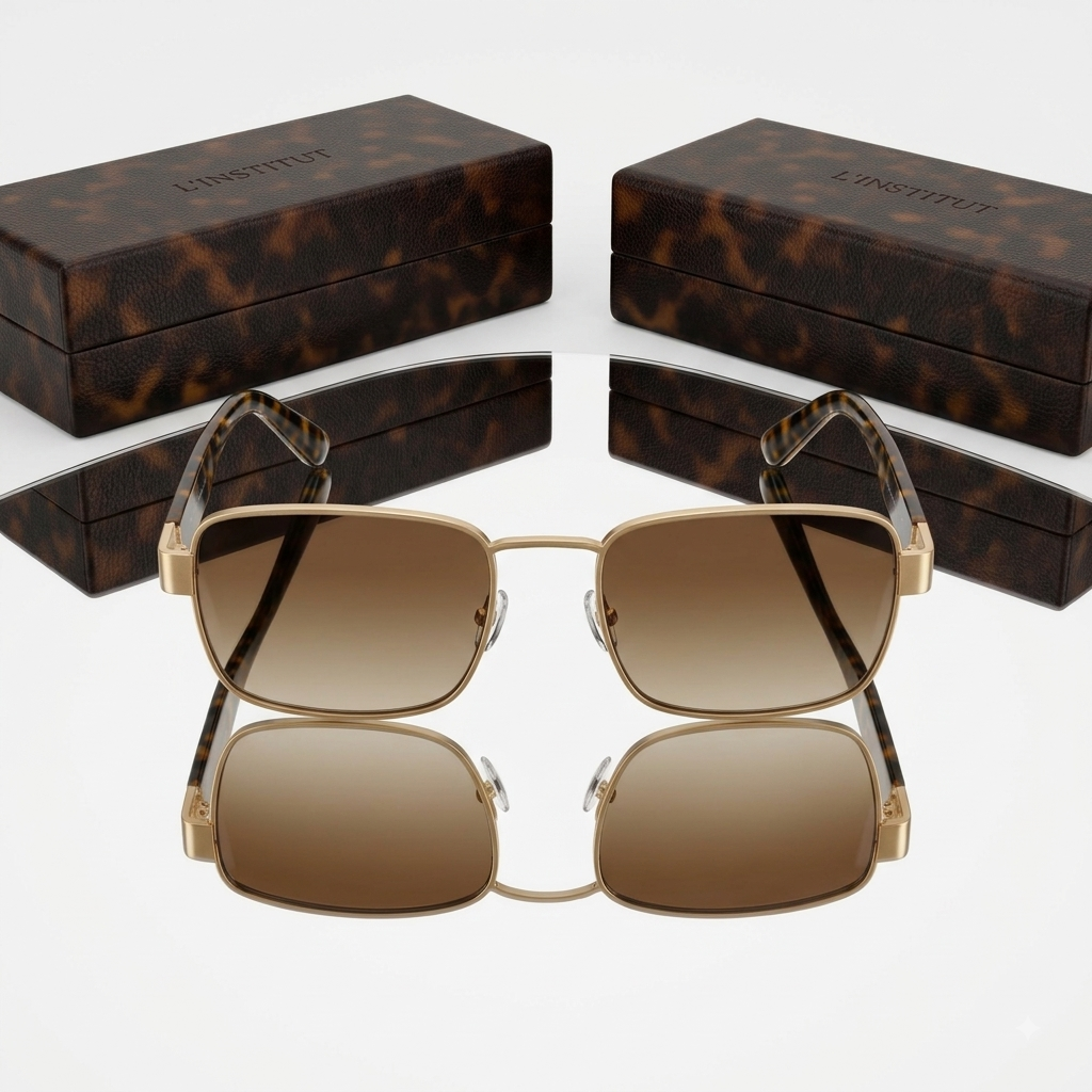 Prada Symbole Metal Square PR 57YS Luxury Sunglasses