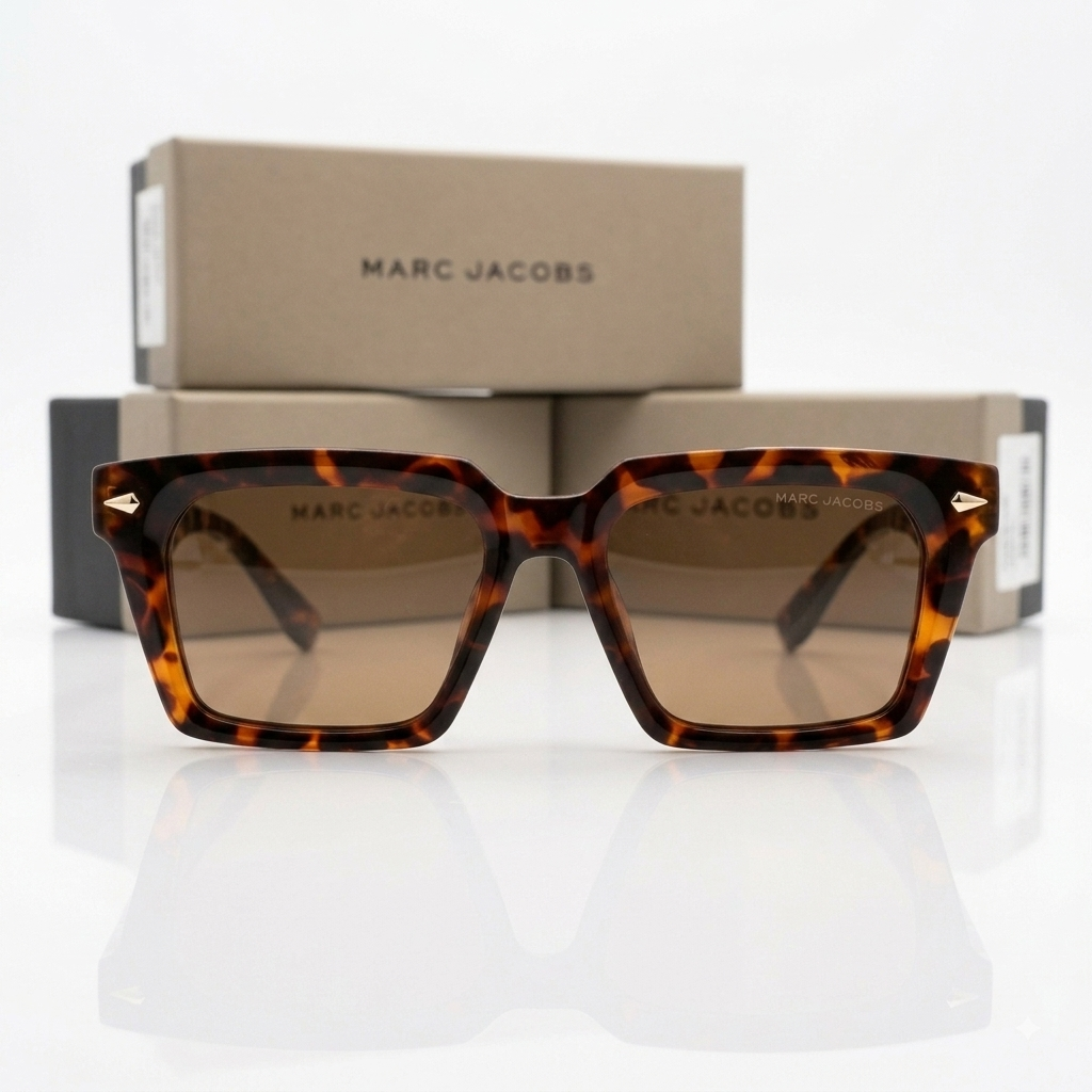 Marc Jacobs Bold Square Brown Lenses (MJ 1000/S) Luxury Sunglasses