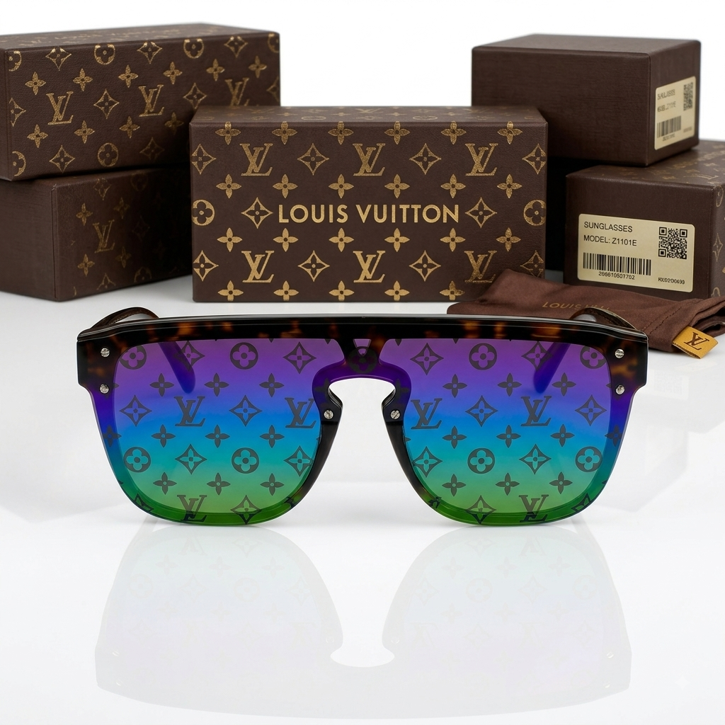 Louis Vuitton Monogram Mask Square Luxury Sunglasses