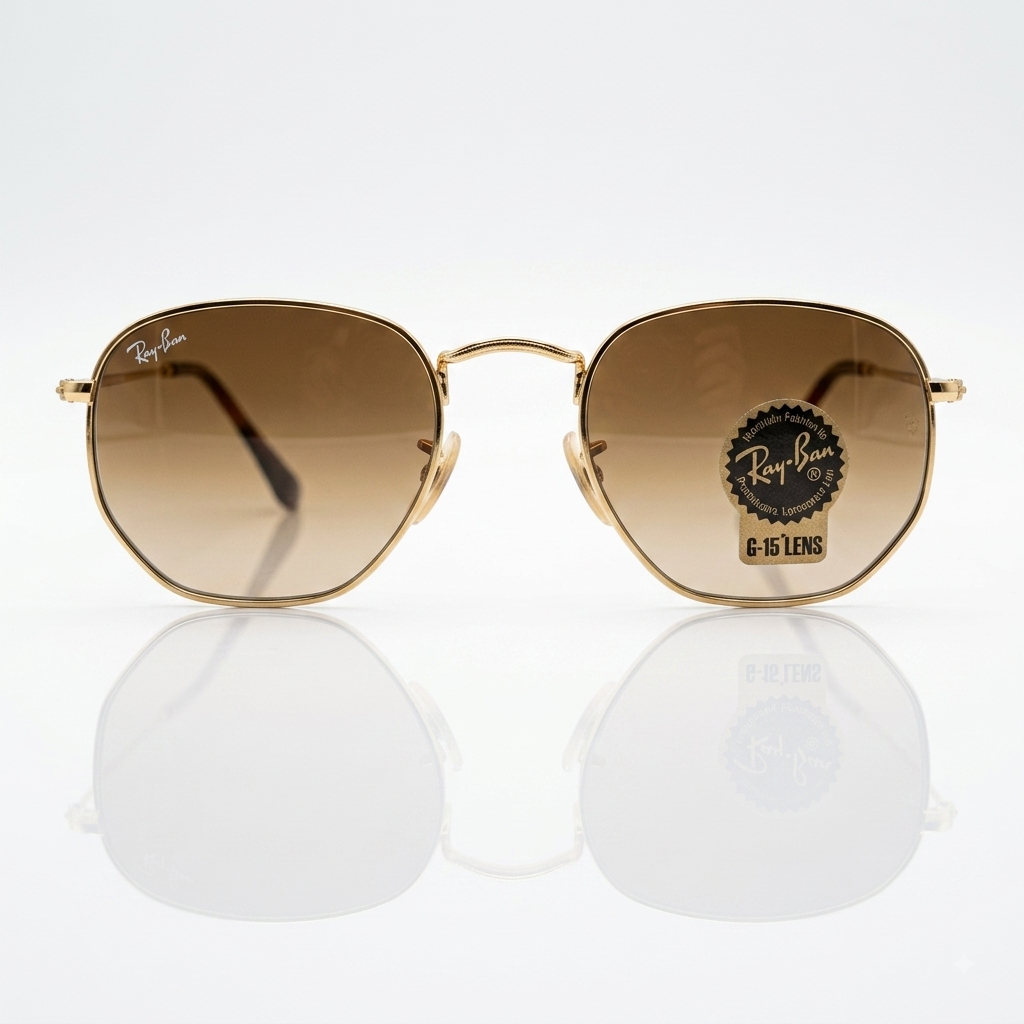 Ray-Ban Hexagonal Classic Gold-Tone (RB 3548N) Sunglasses
