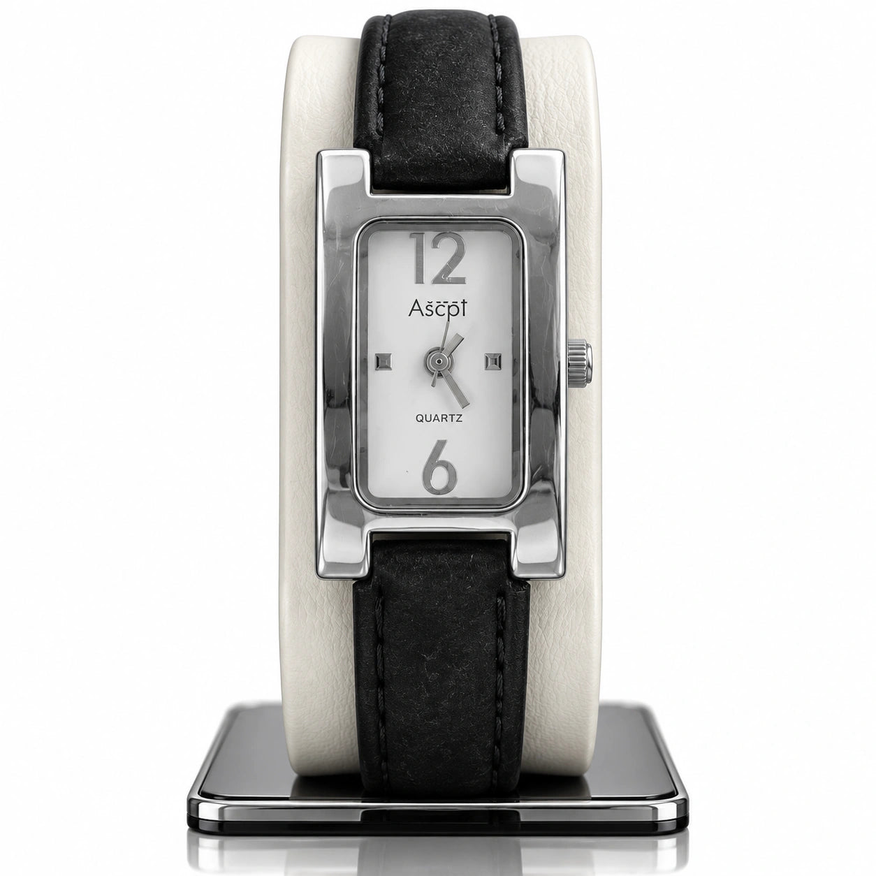 Jovera Joyce Éclipse Noir Women’s Luxury Rectangular Timepiece