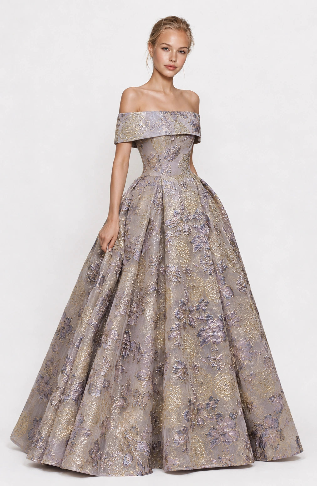 Jovera Joyce Celestine Élan Embroidered Evening Gown