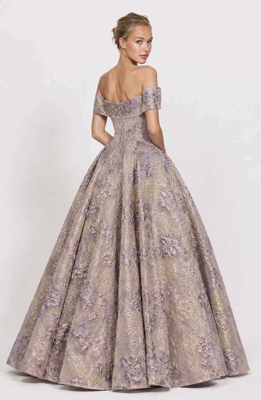 Jovera Joyce Celestine Élan Embroidered Evening Gown