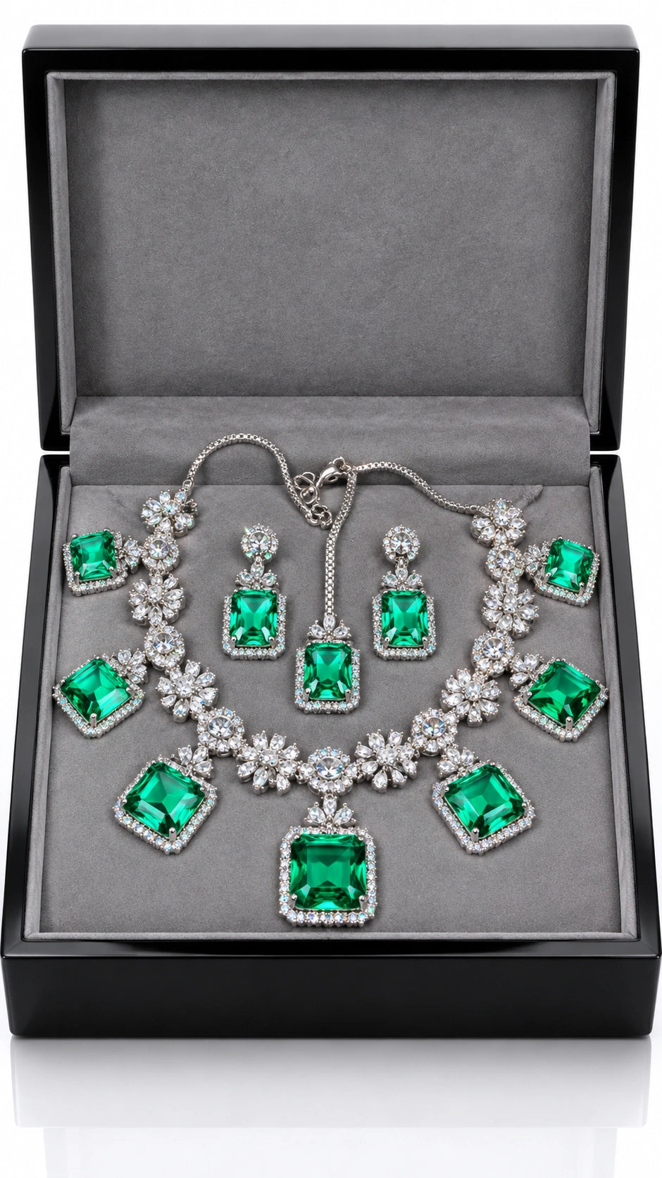 Jovera Joyce Emerald Imperial Garden Luxe Jewellery Ensemble