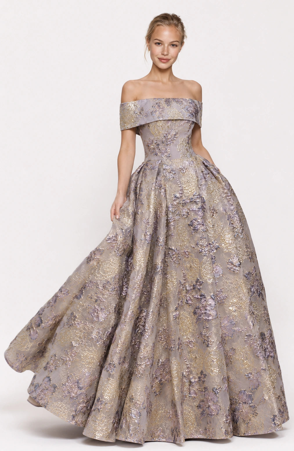 Jovera Joyce Celestine Élan Embroidered Evening Gown