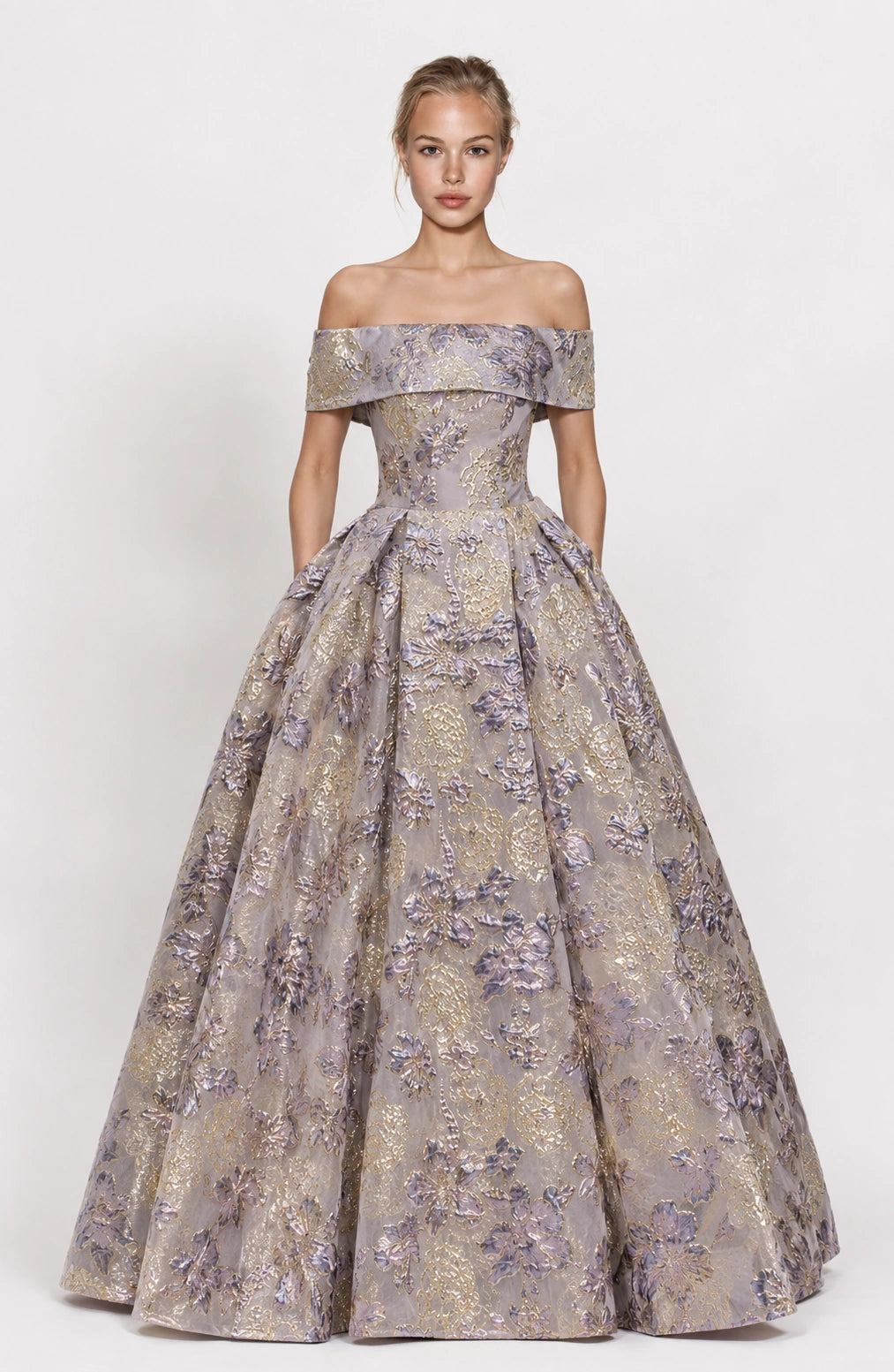 Jovera Joyce Celestine Élan Embroidered Evening Gown