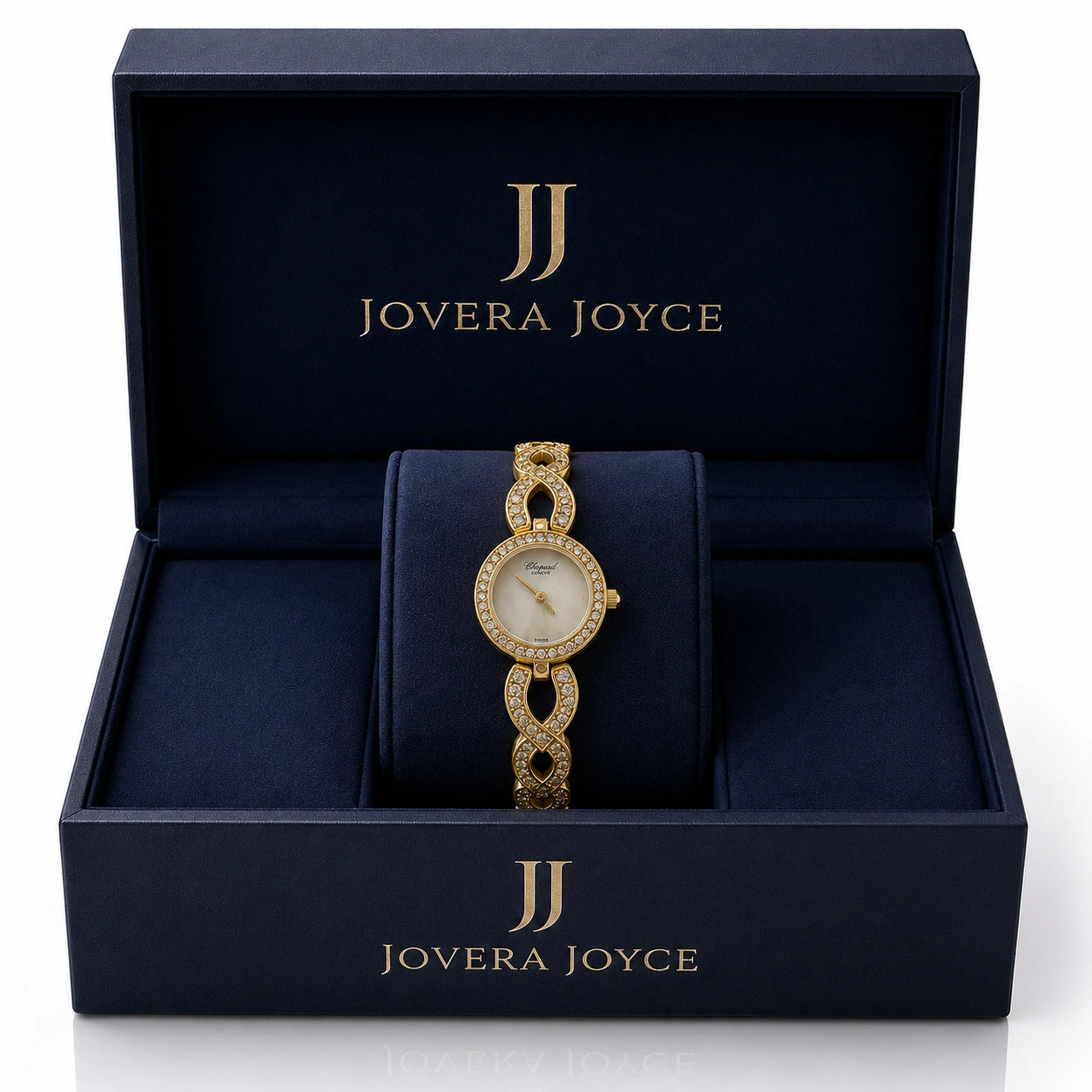 Jovera Joyce Golden Celestia Crystal Heritage Women’s Timepiece