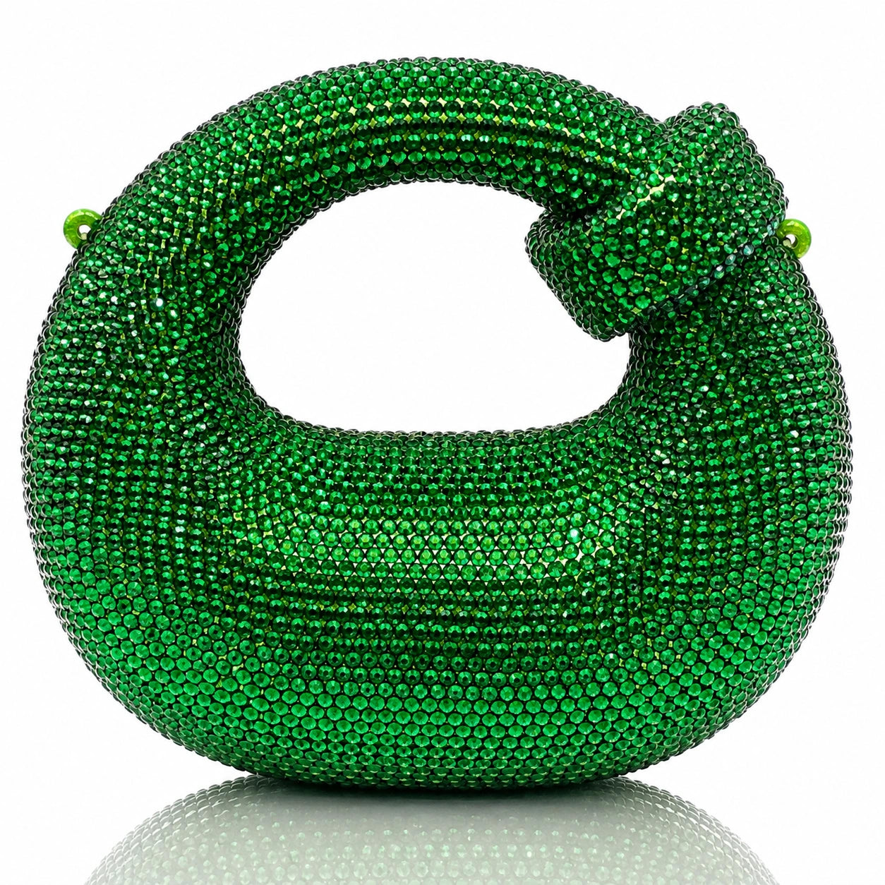 Jovera Joyce Emerald Élan Crystal Sculptural Handbag