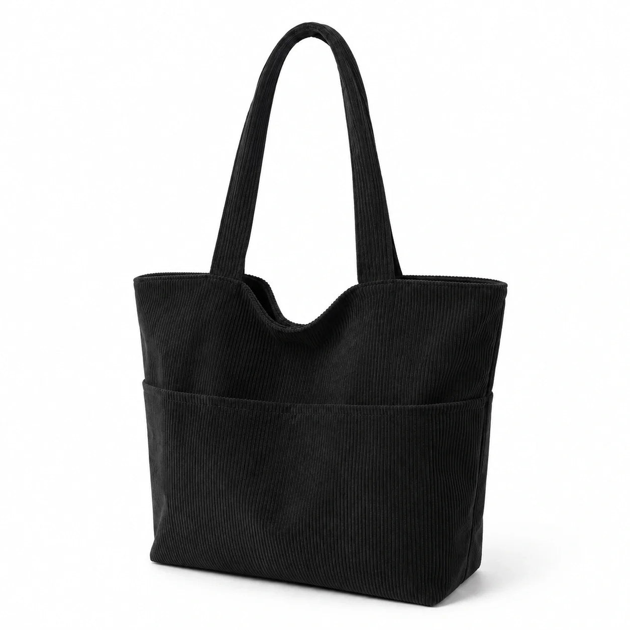 Jovera Joyce Élan Velours Sculpted Ribbed Carryall Tote