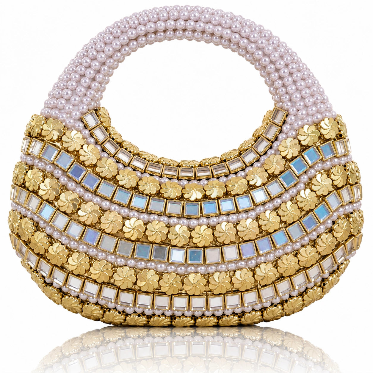 Jovera Joyce Éclat Royale Pearl Garden Handbag