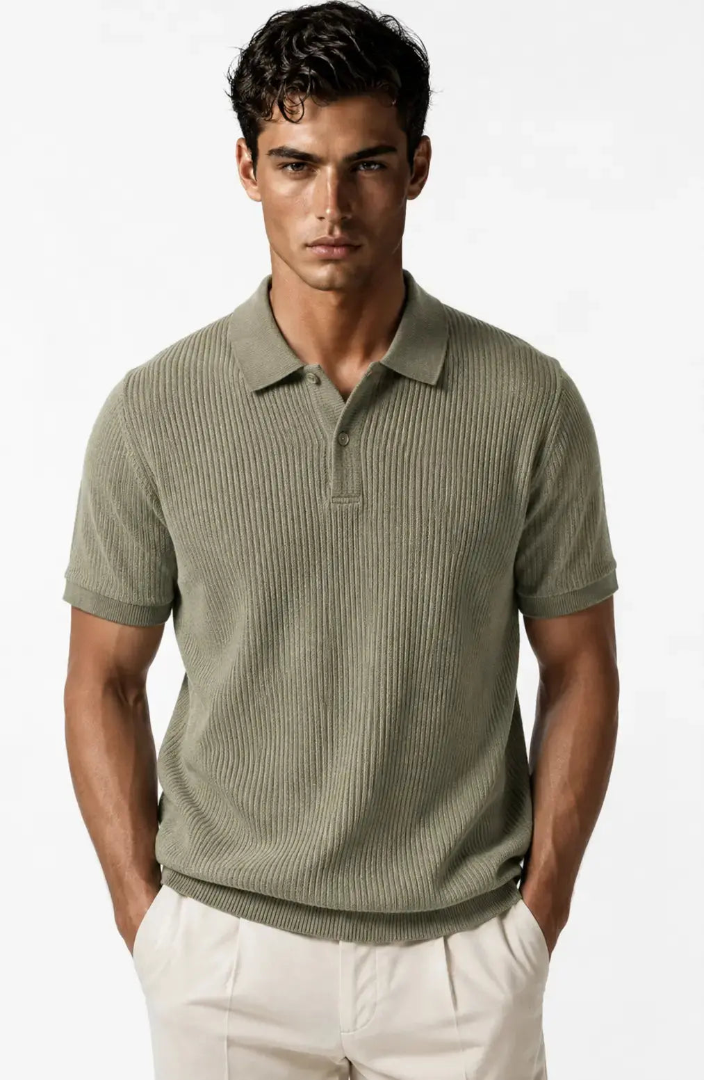 Jovera Joyce Roselle Textured Polo Knit Jovera Joyce