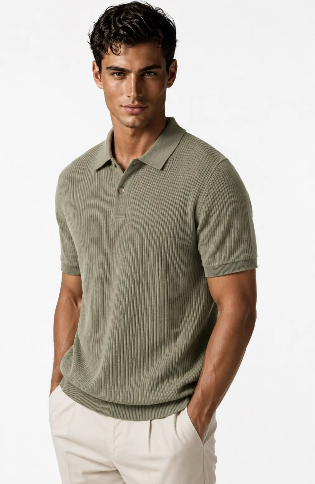 Jovera Joyce Roselle Textured Polo Knit Jovera Joyce