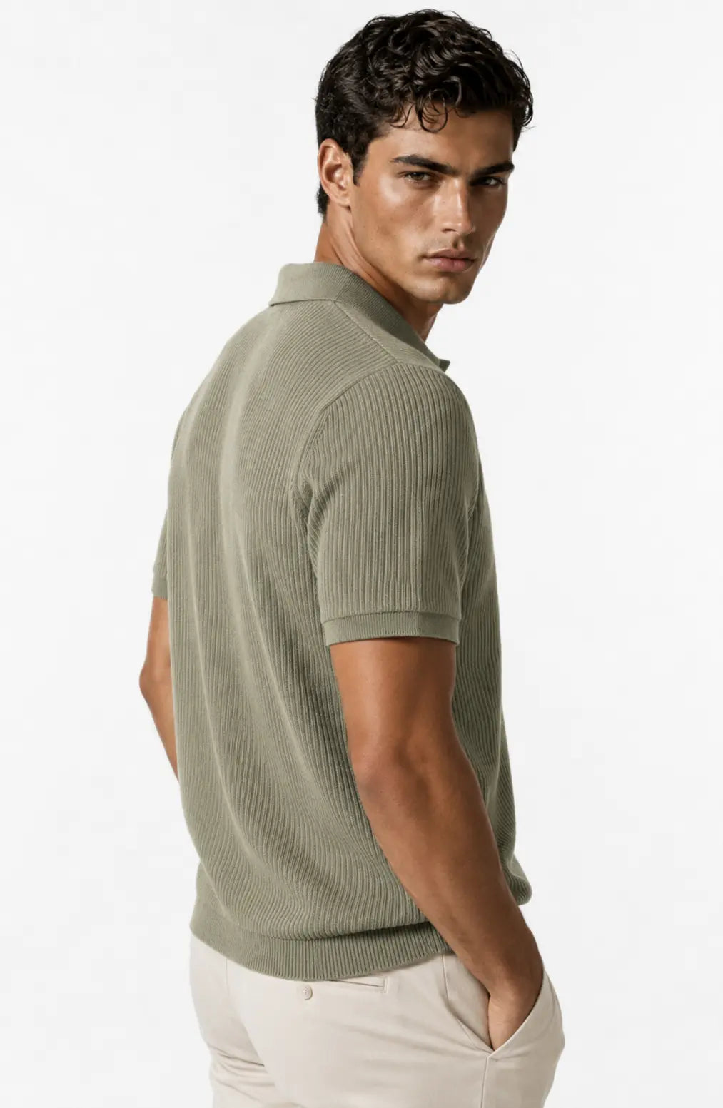 Jovera Joyce Roselle Textured Polo Knit Jovera Joyce