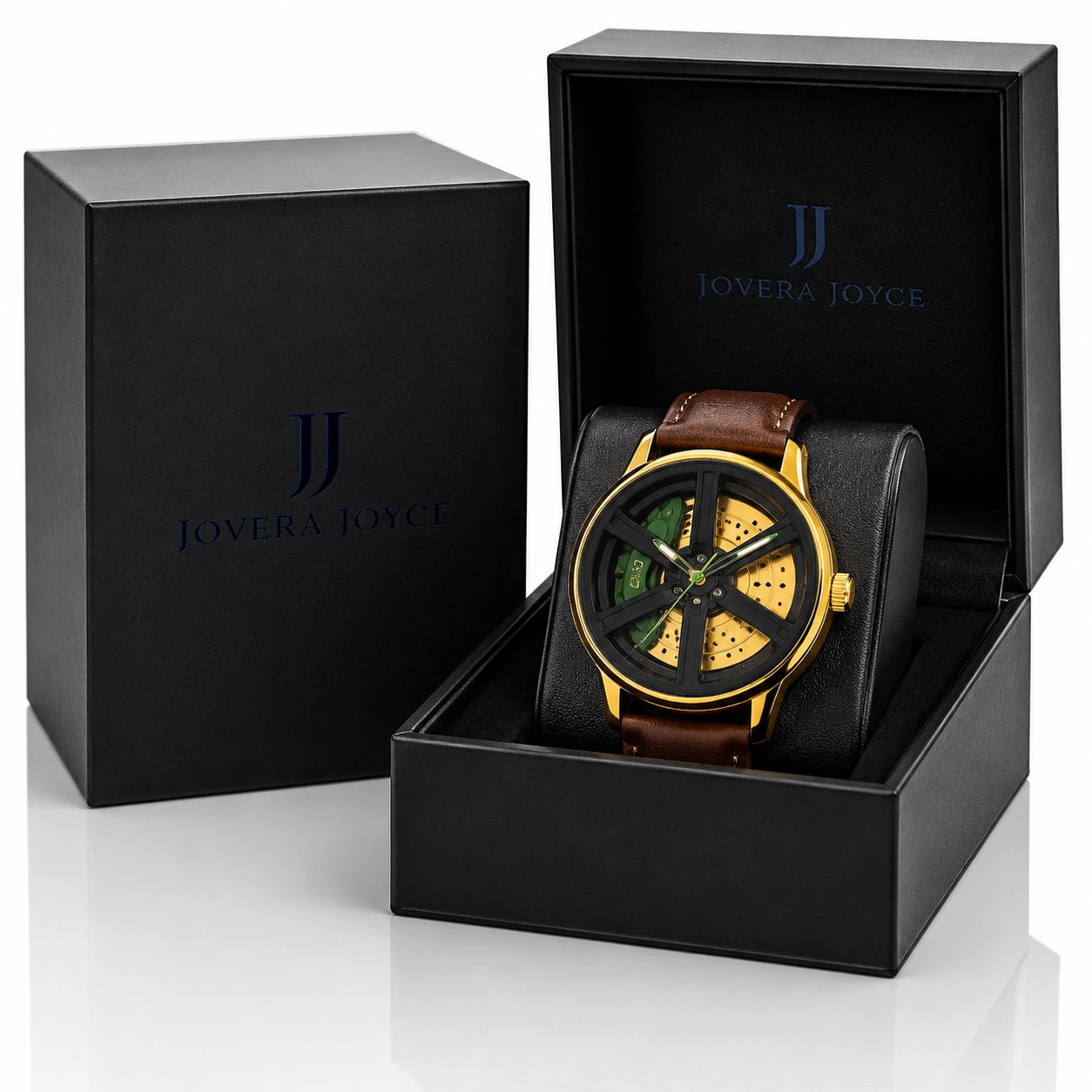 Jovera Joyce Élan Verde Skeleton Timepiece