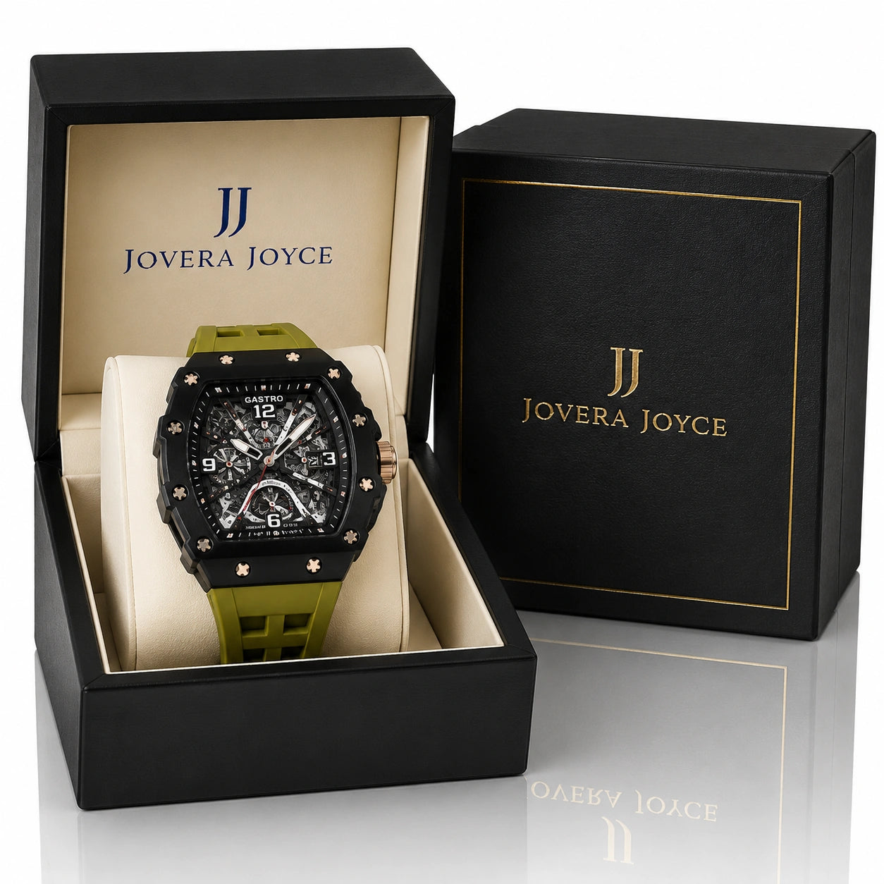 Jovera Joyce Valtieri Chronograph Skeleton Timepiece