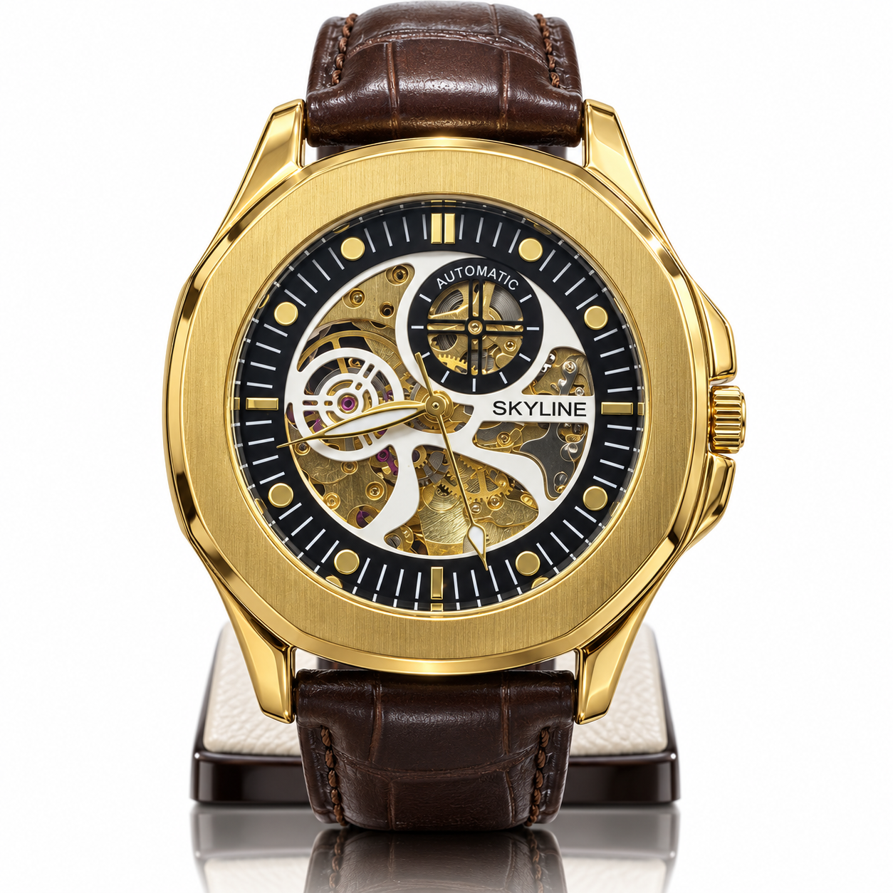 Jovera Joyce Auremont Heritage Skeleton Timepiece