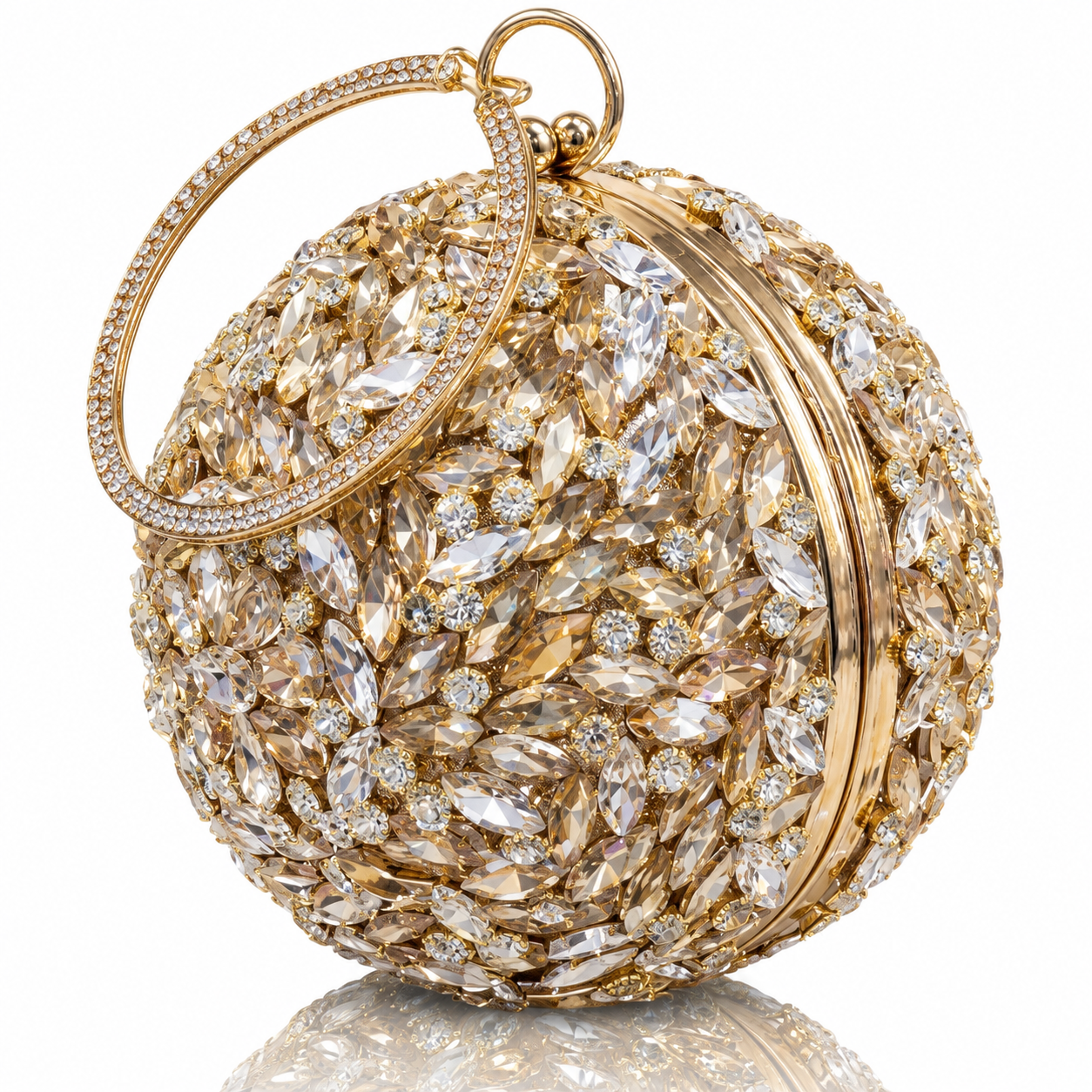 Jovera Joyce Celestia Royale Crystal Sphere Evening Clutch