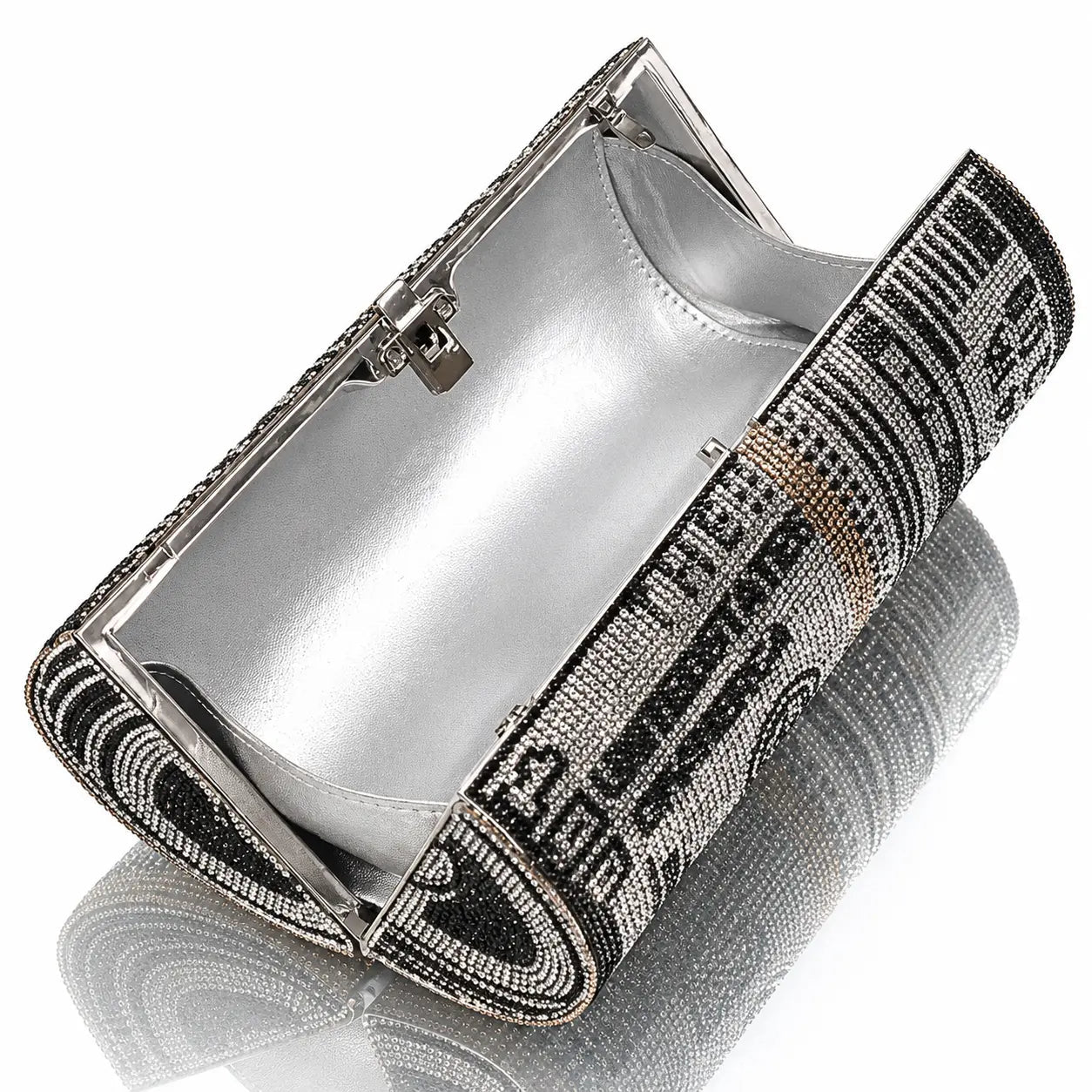 Cashmere Crystal Roll Clutch Jovera Joyce