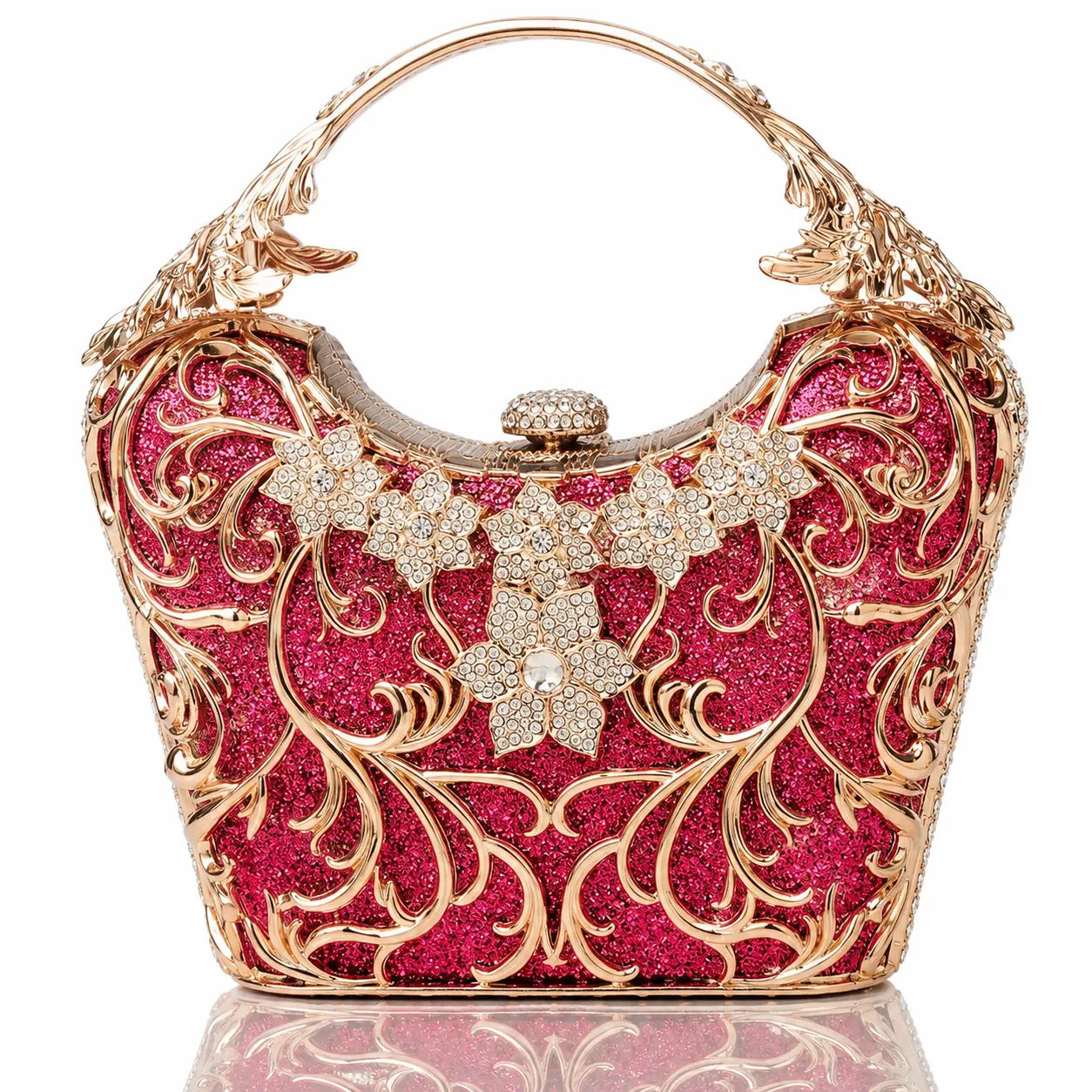 Hollow Out Party Clutch Shiny Banquet Bag Jovera Joyce